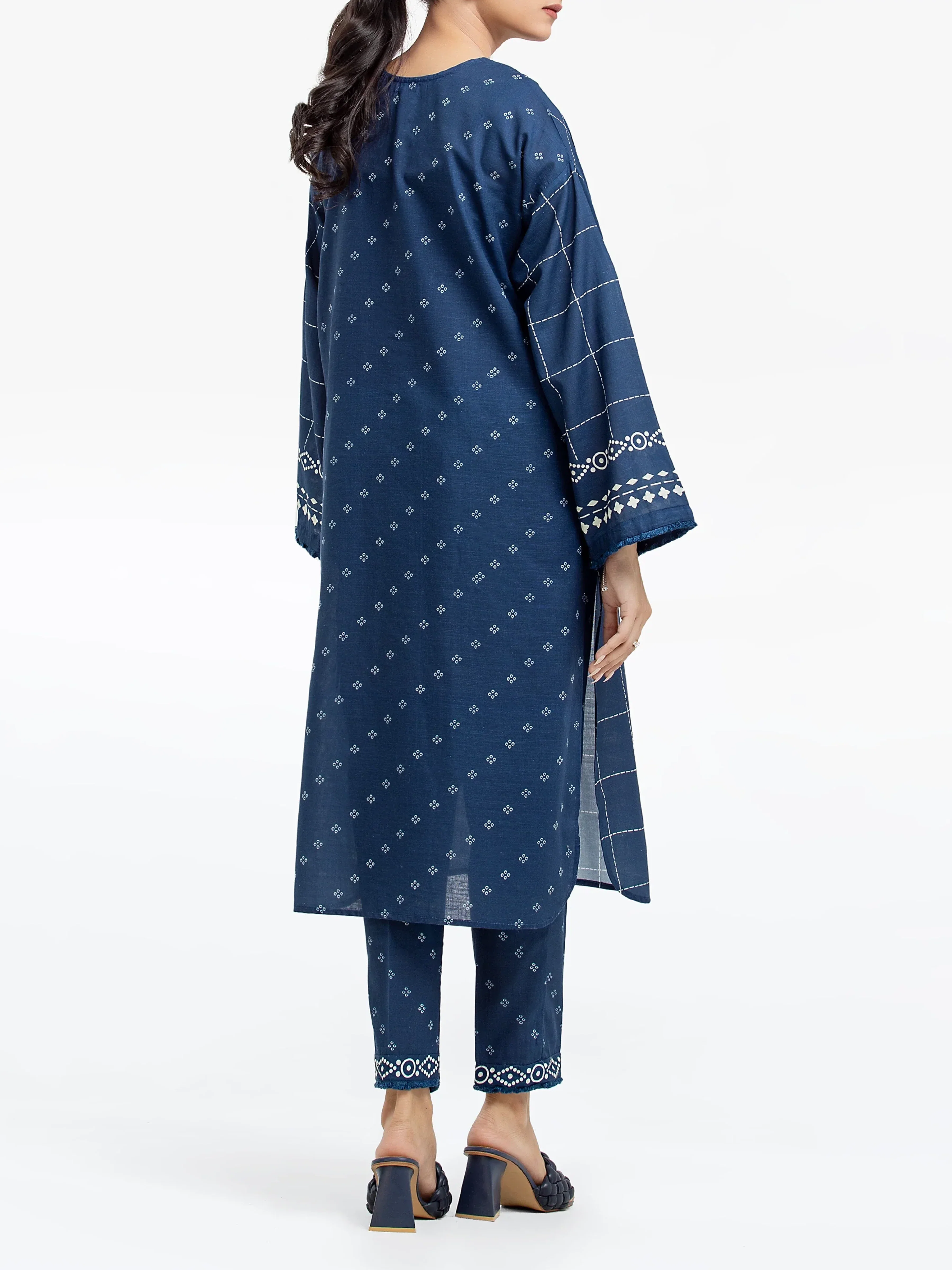Printed Khaddar Shirt Trouser - EWTKP24-81395ST - Image 6