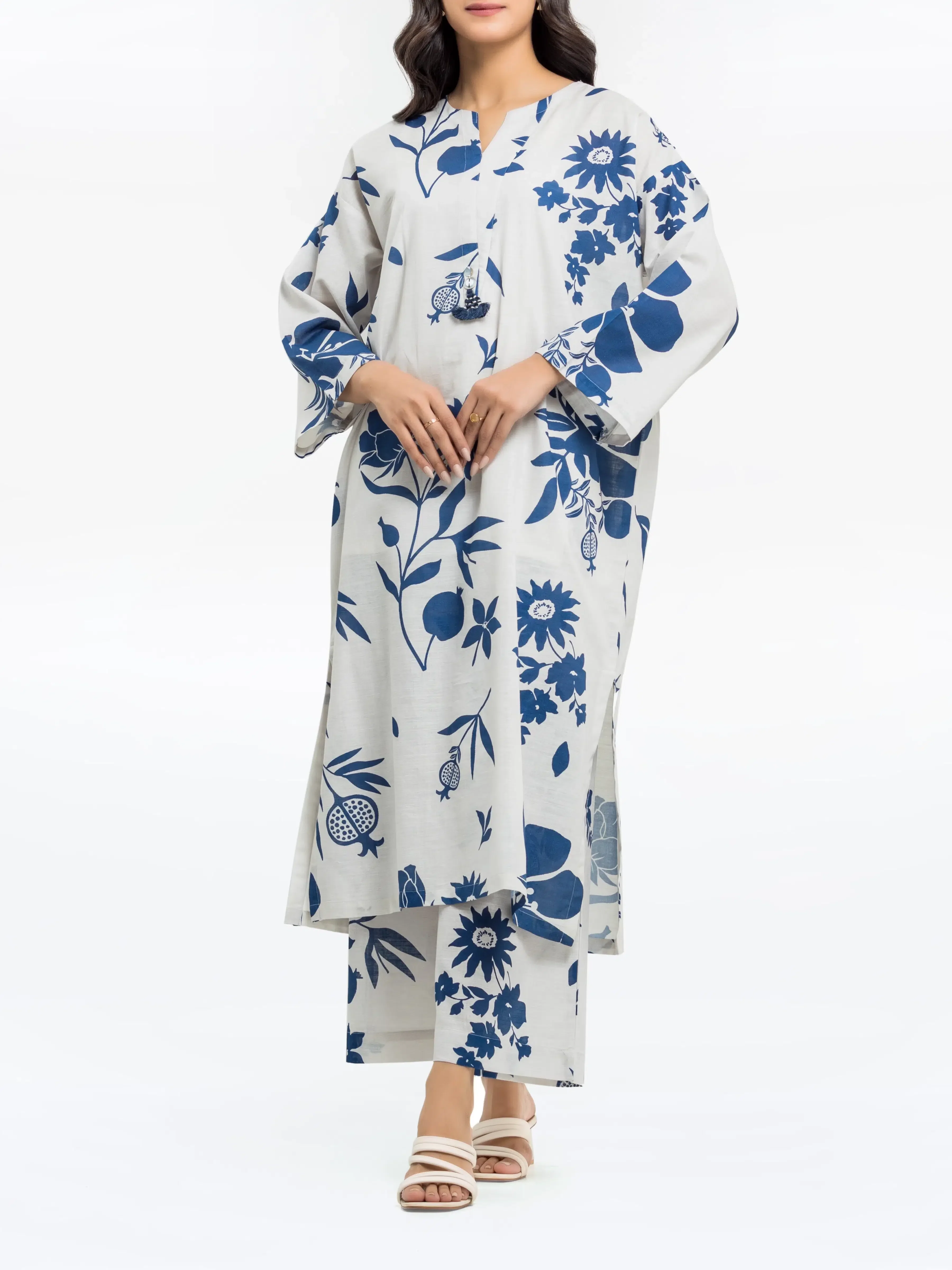Printed Khaddar Co-Ord Set - EWTKP24-81417ST