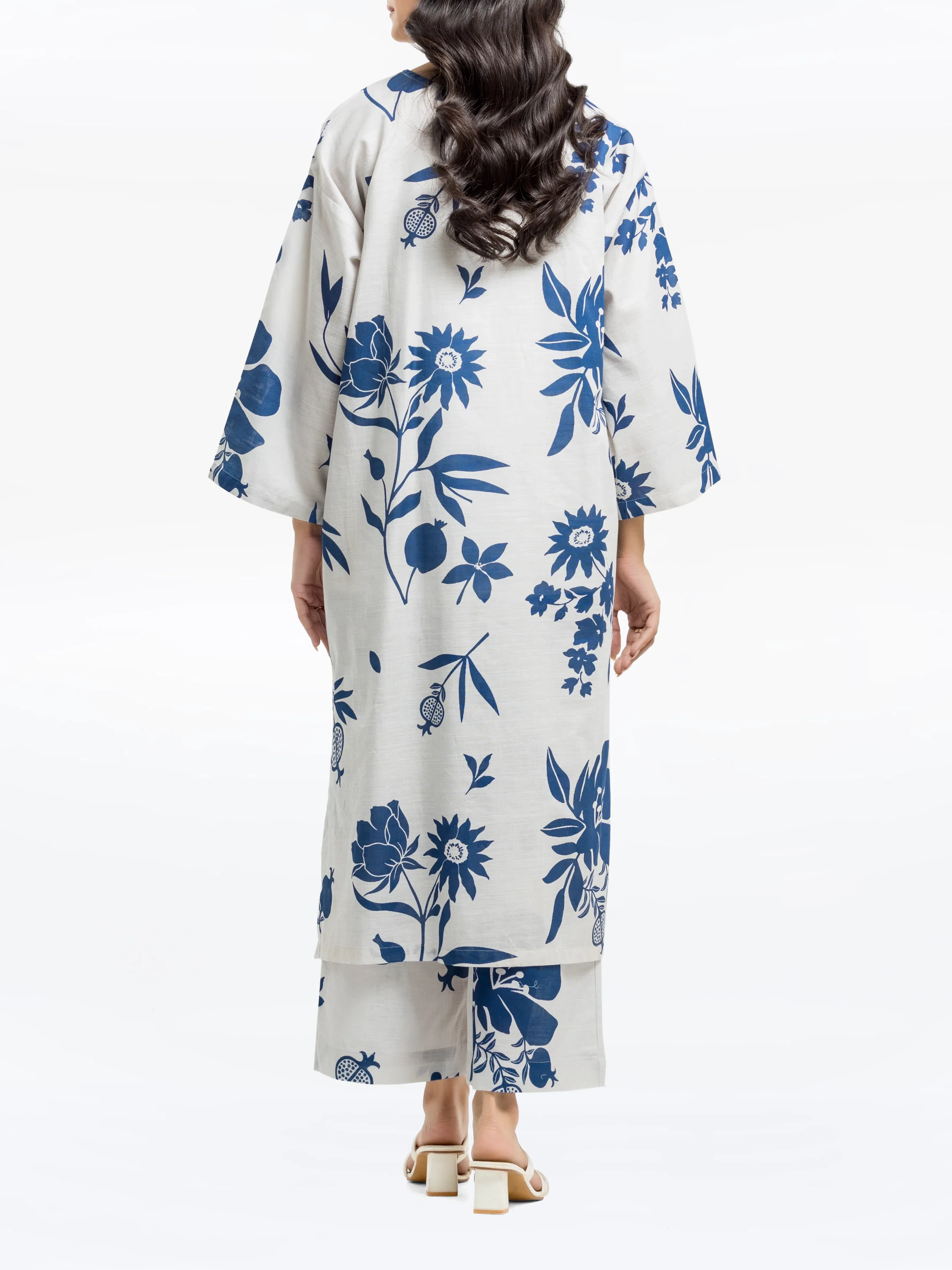 Printed Khaddar Co-Ord Set - EWTKP24-81417ST - Image 5