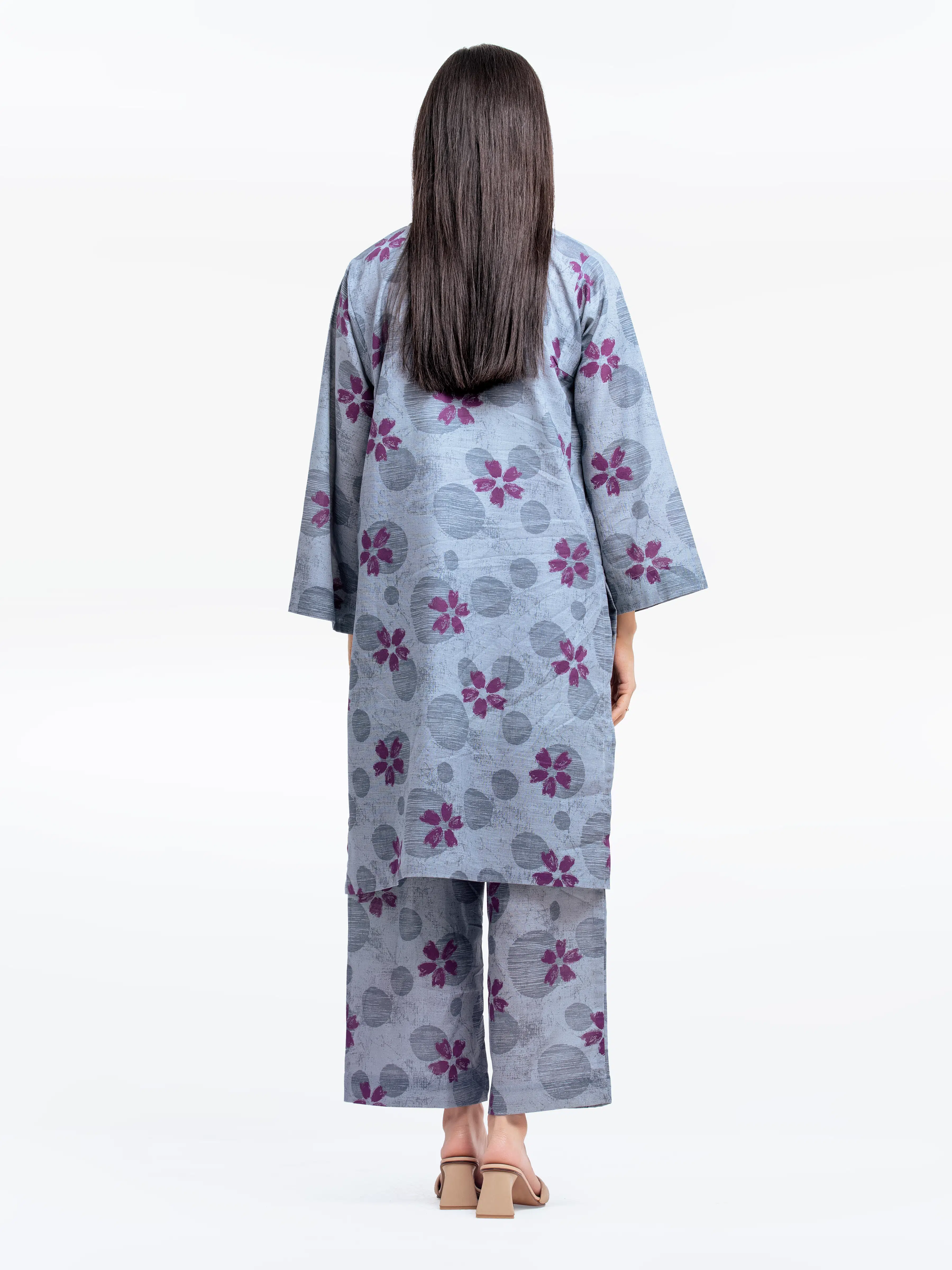 Printed Khaddar Co-Ord Set - EWTKP24-81418ST - Image 6
