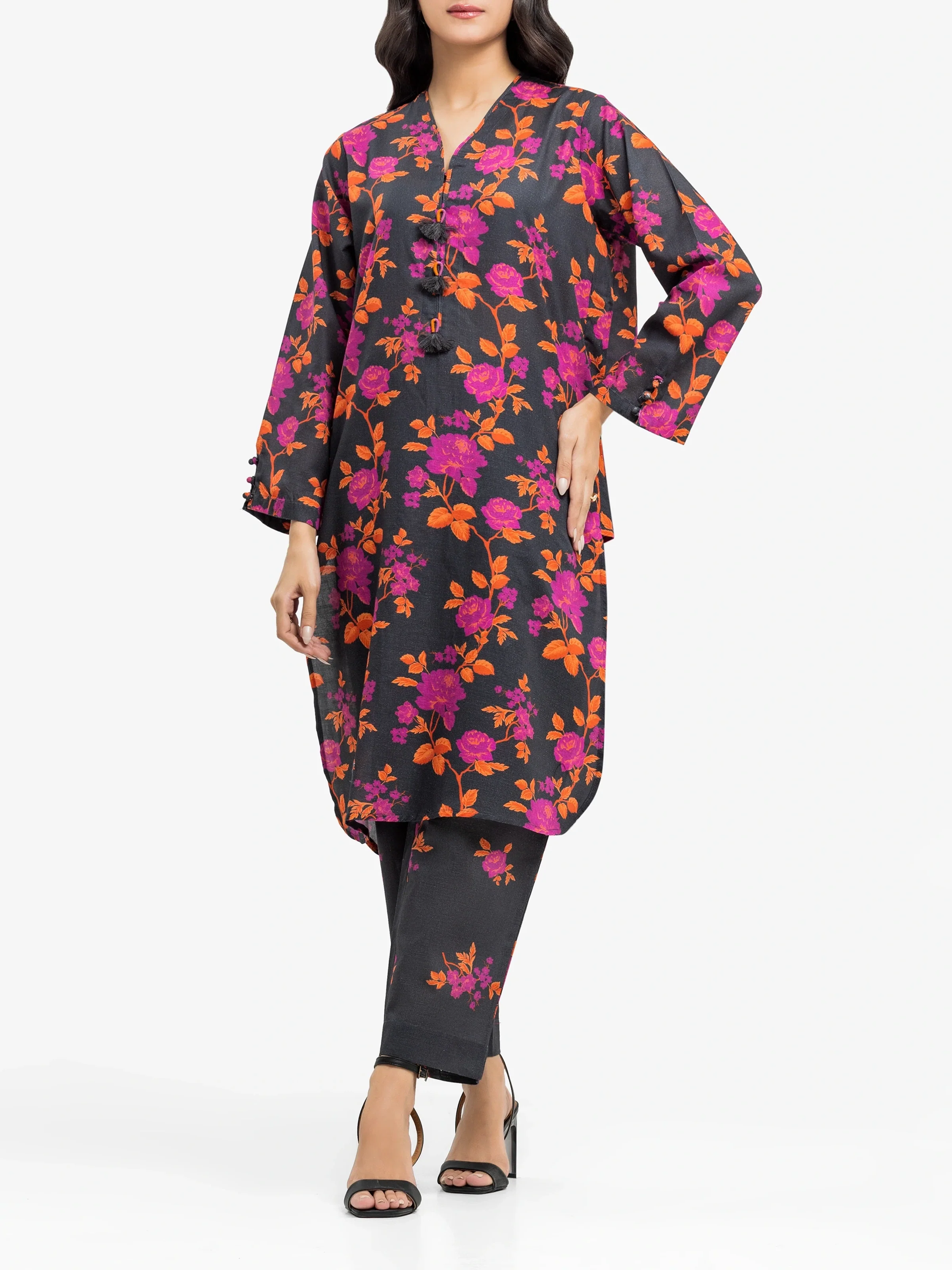 Printed Khaddar Co-Ord Set - EWTKP24-81422ST