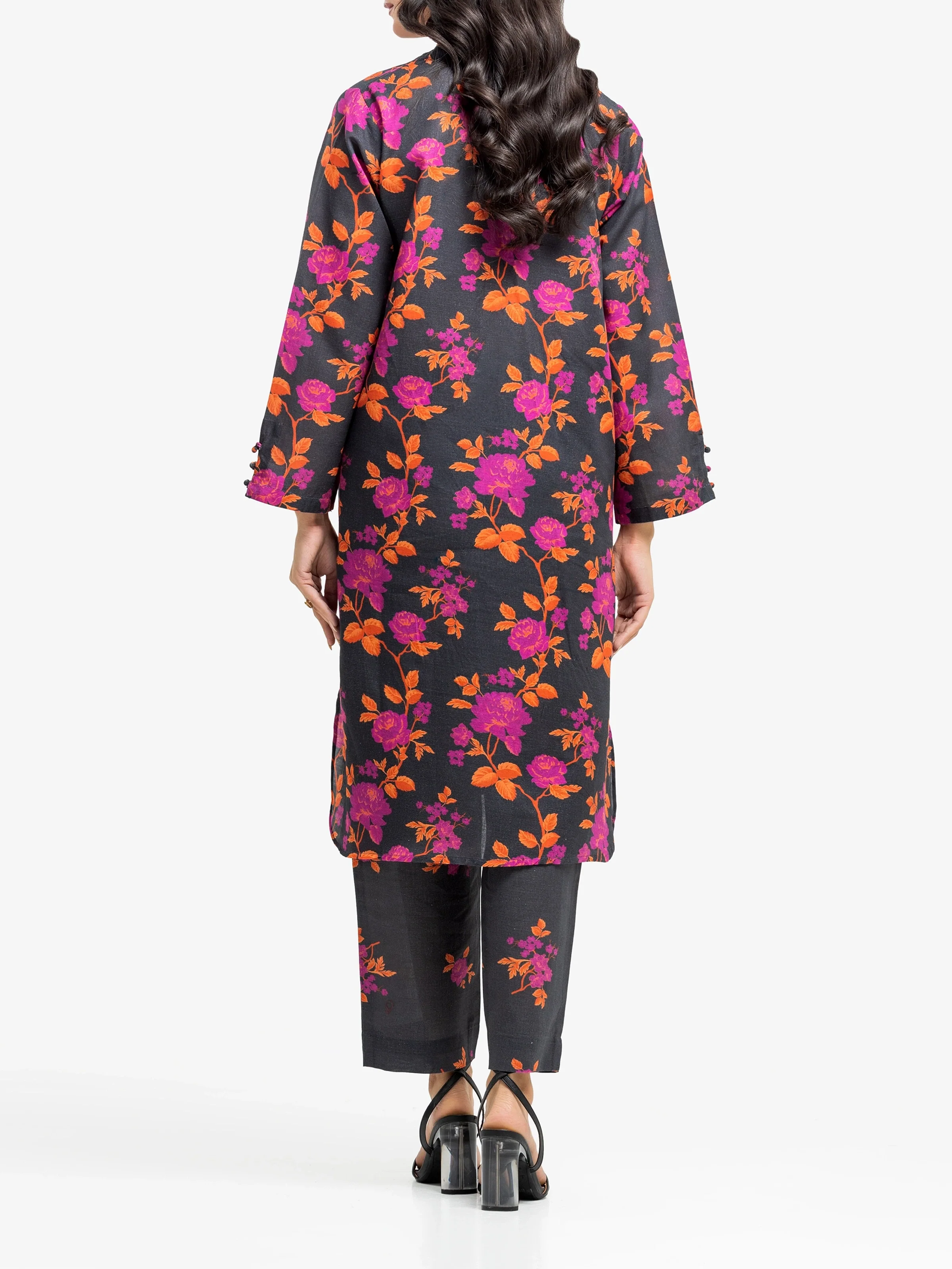 Printed Khaddar Co-Ord Set - EWTKP24-81422ST - Image 5