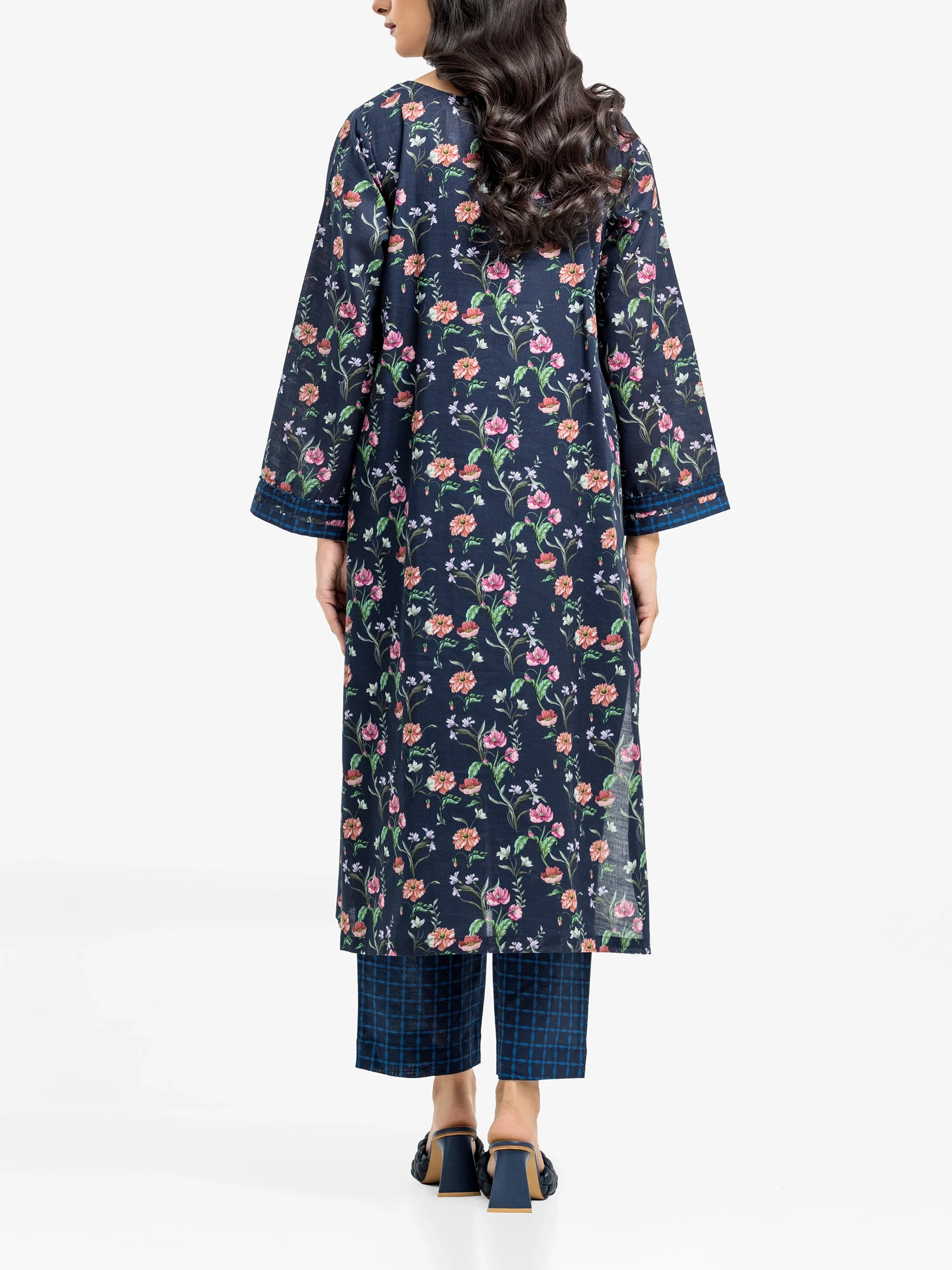 Printed Khaddar Co-Ord Set - EWTKP24-81423ST - Image 4