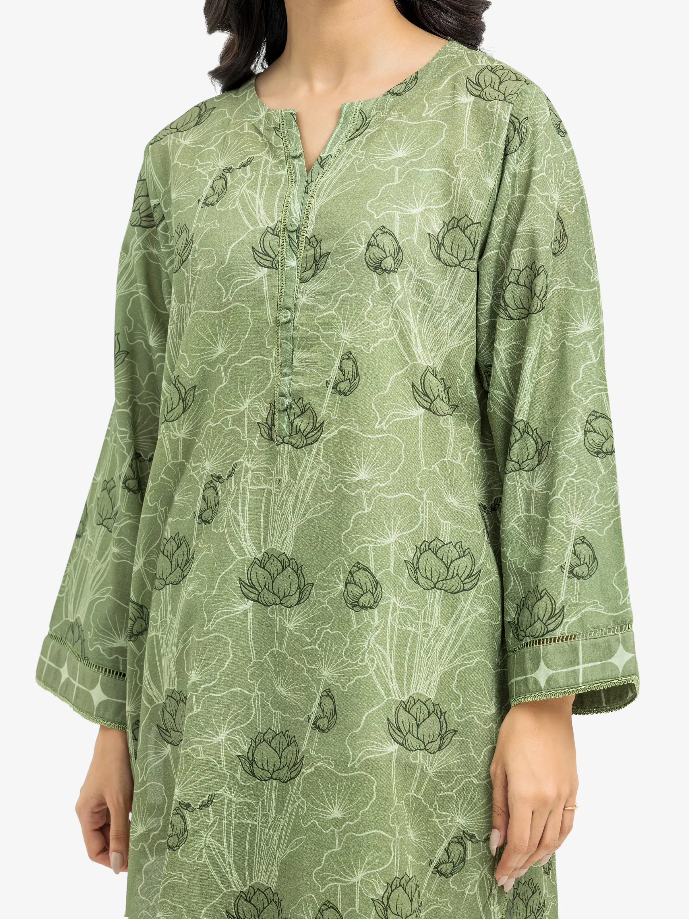 Printed Khaddar Shirt Trouser - EWTKP24-81425ST - Image 3
