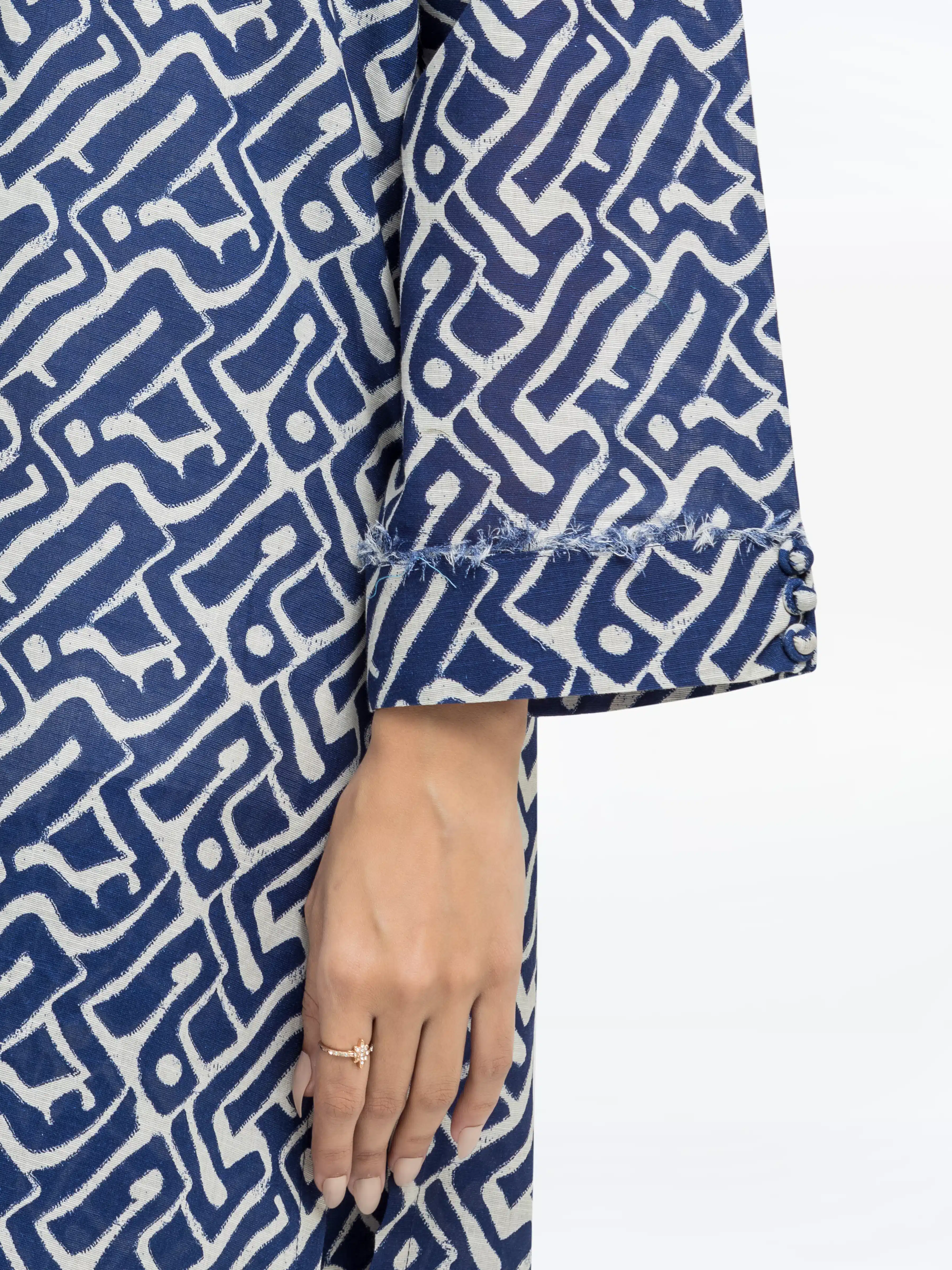 Printed Khaddar Co-Ord Set - EWTKP24-81504ST - Image 4