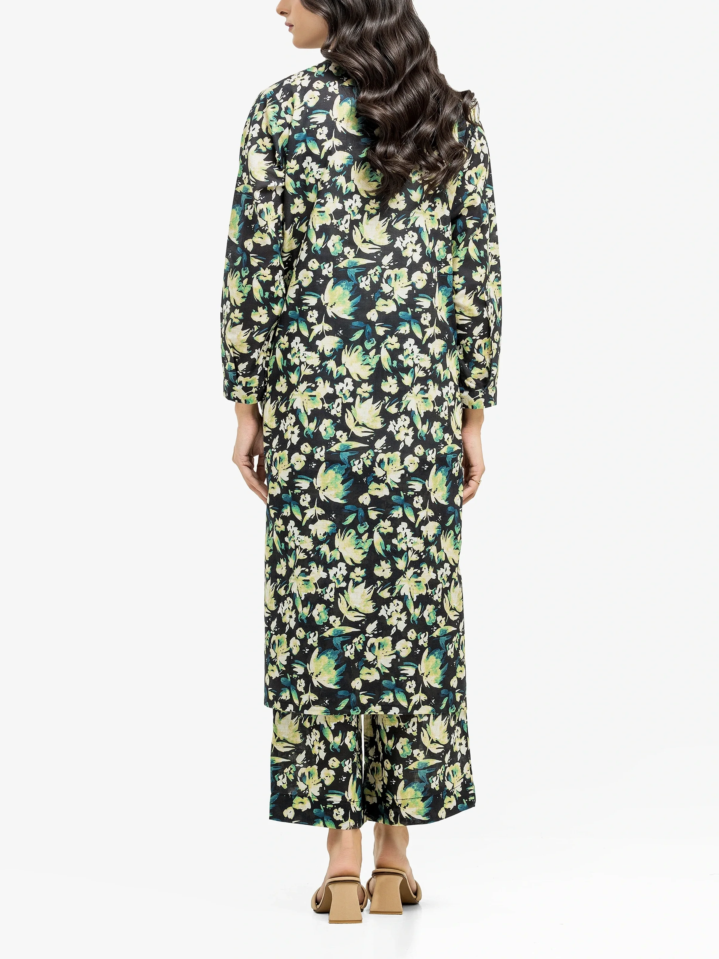 Printed Khaddar Co-Ord Set - EWTKP24-81505ST - Image 4