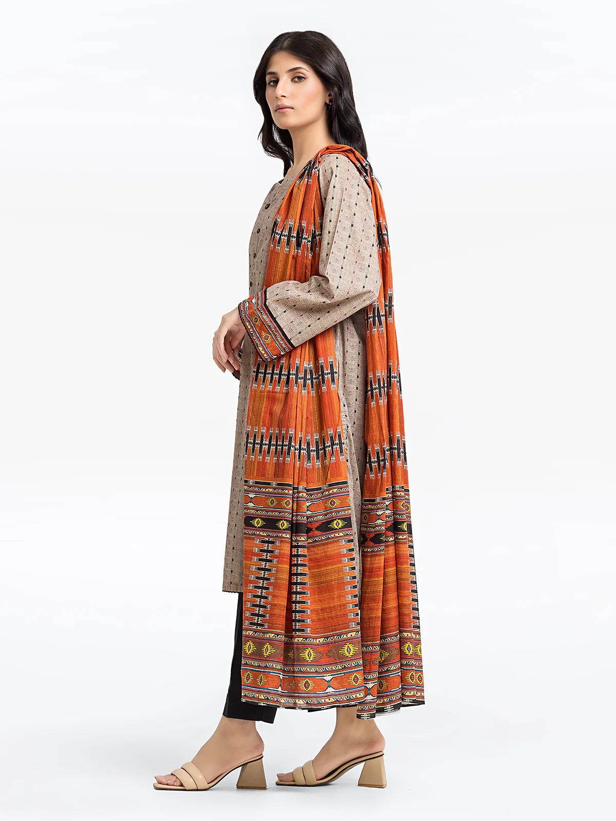 Printed Lawn Shirt Dupatta - EWTKP24-69007SD - Image 5