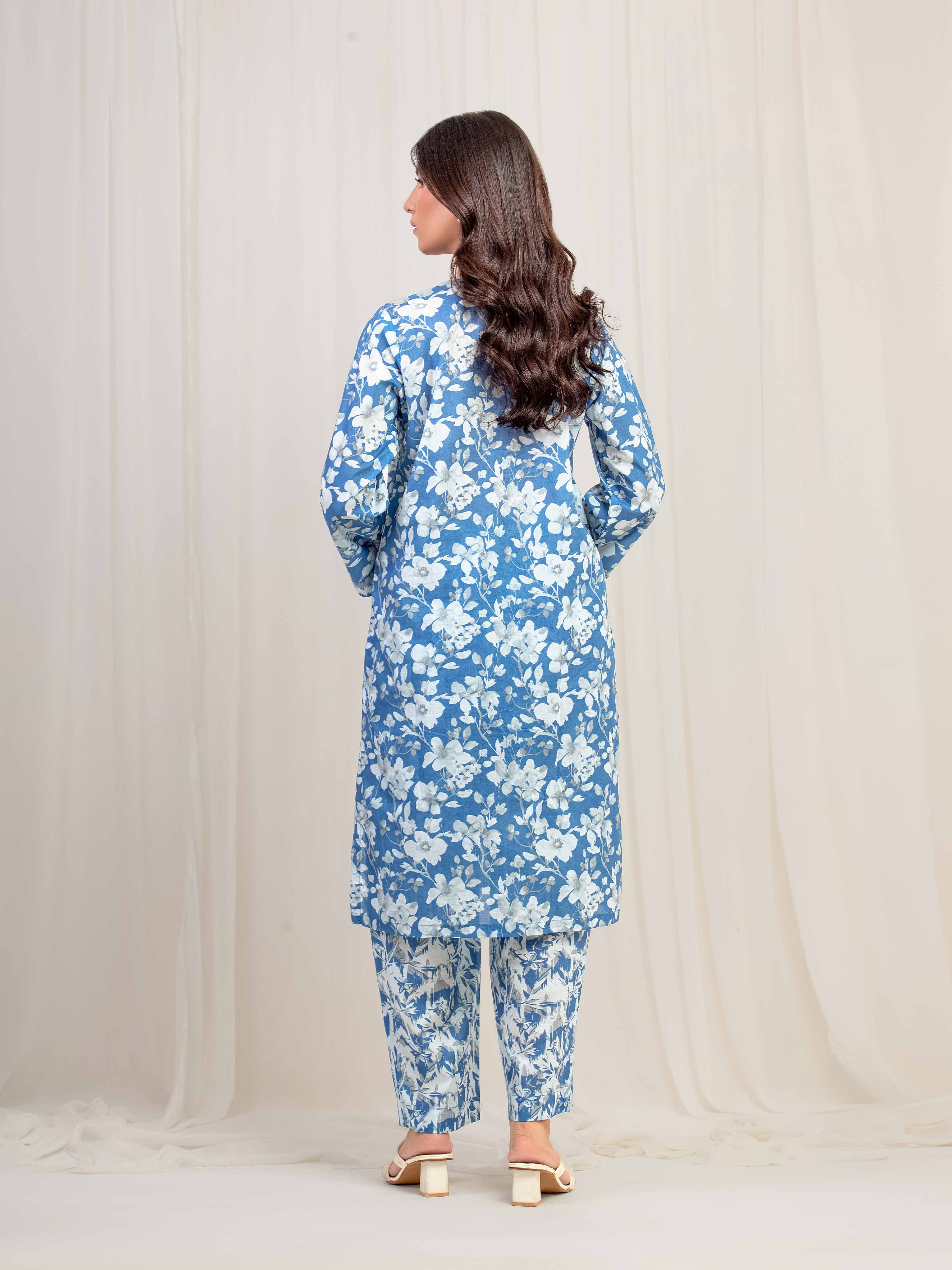 Printed Lawn Co-Ord Set - EWTKP5-81860ST - Image 6