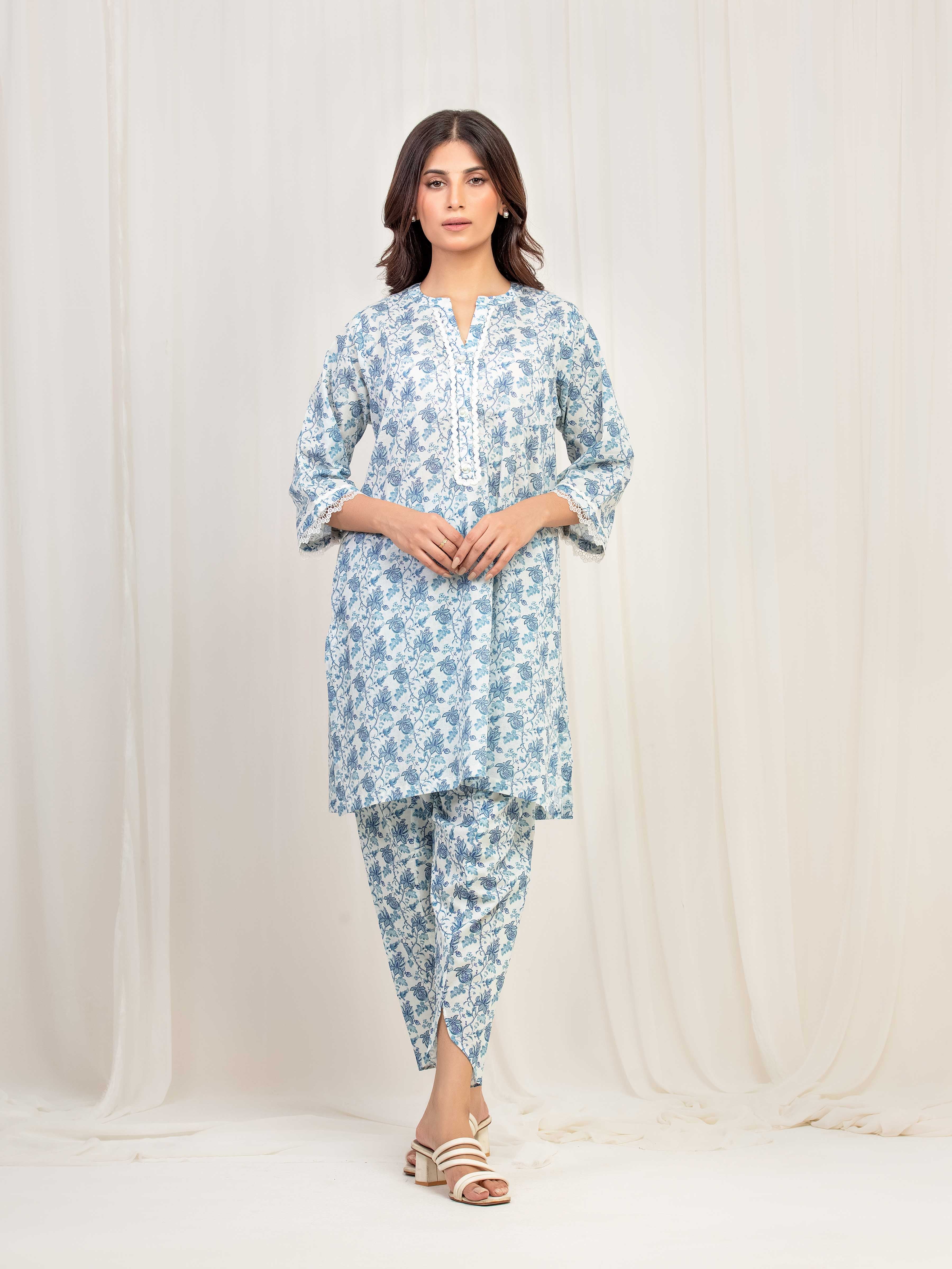 Printed Lawn Co-Ord Set - EWTKP5-81862ST