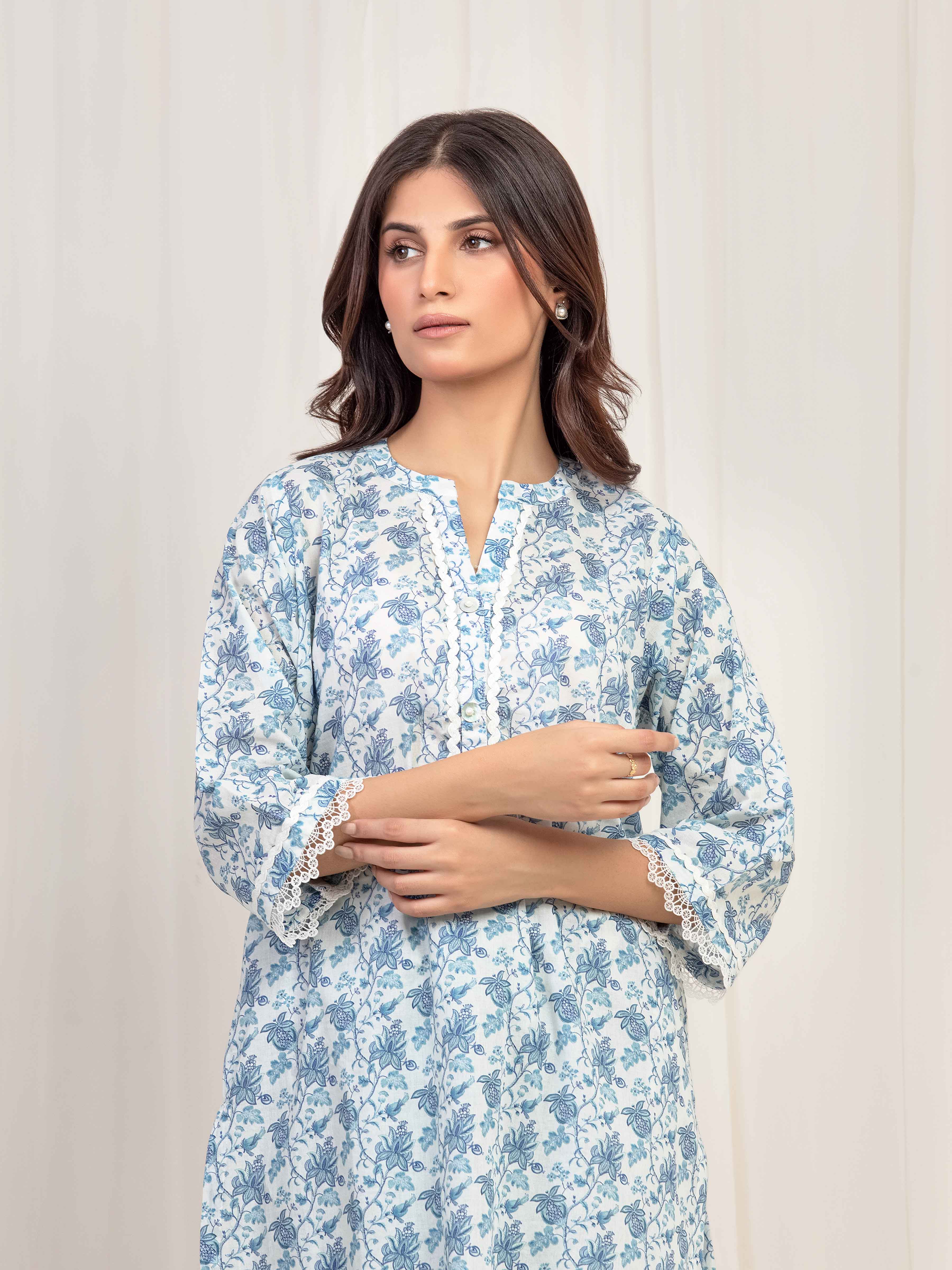 Printed Lawn Co-Ord Set - EWTKP5-81862ST - Image 2