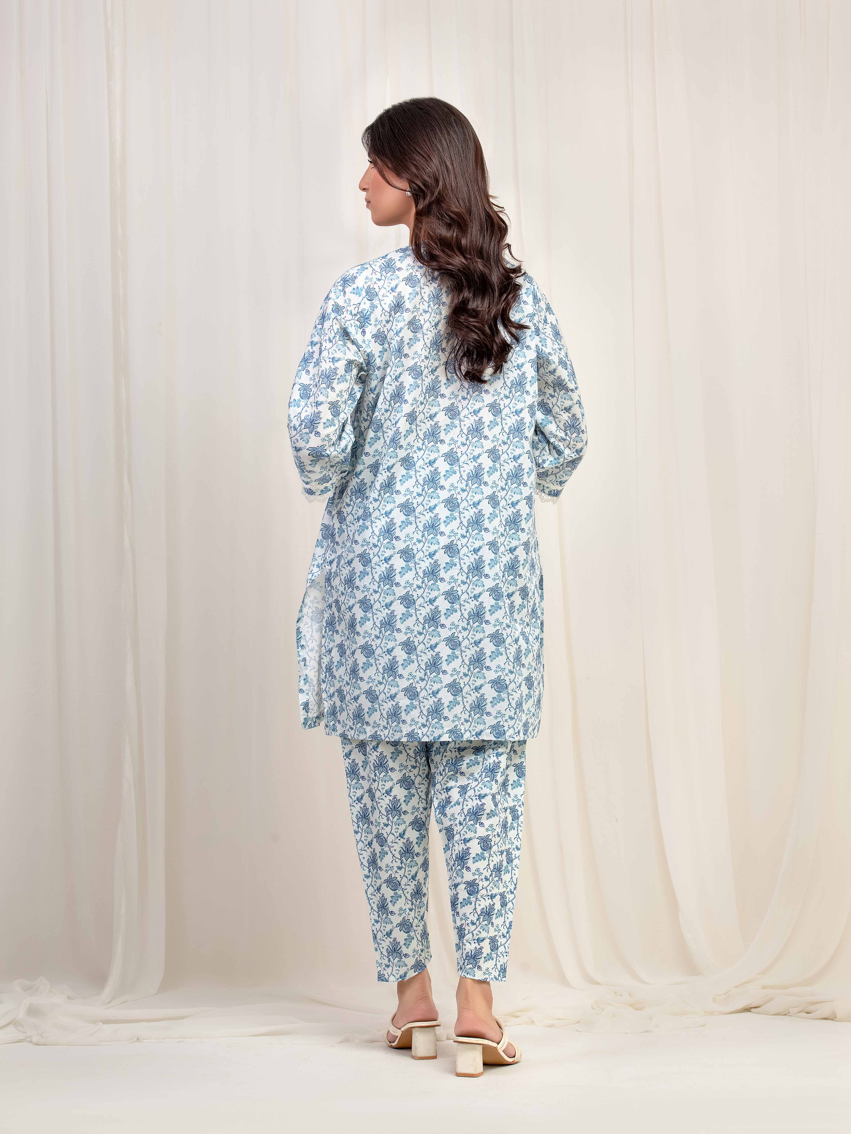 Printed Lawn Co-Ord Set - EWTKP5-81862ST - Image 6