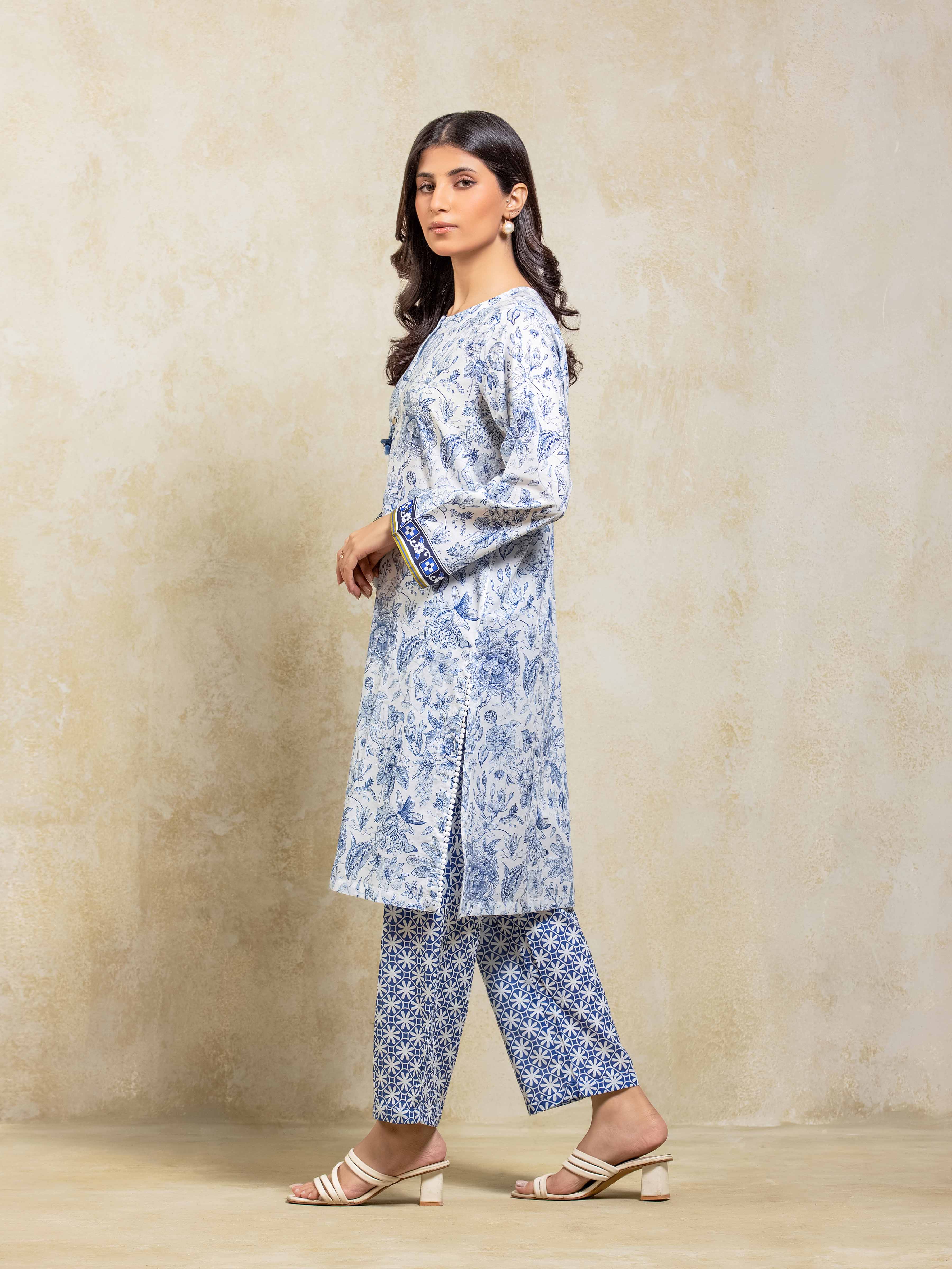Printed Lawn Co-Ord Set - EWTKP5-81880ST - Image 5