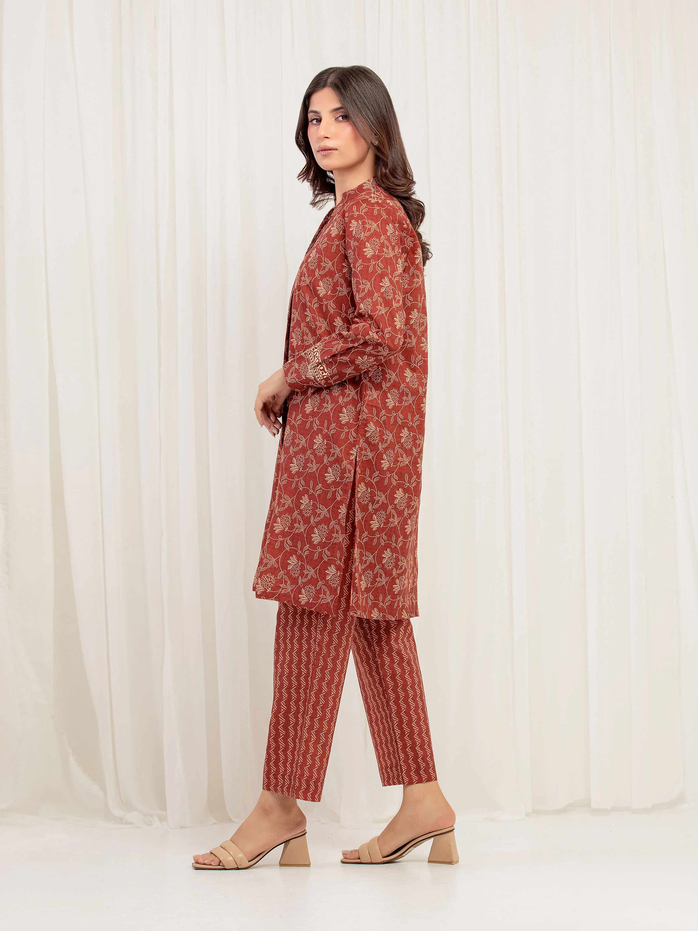 Printed Lawn Co-Ord Set - EWTKP5-81885ST - Image 4