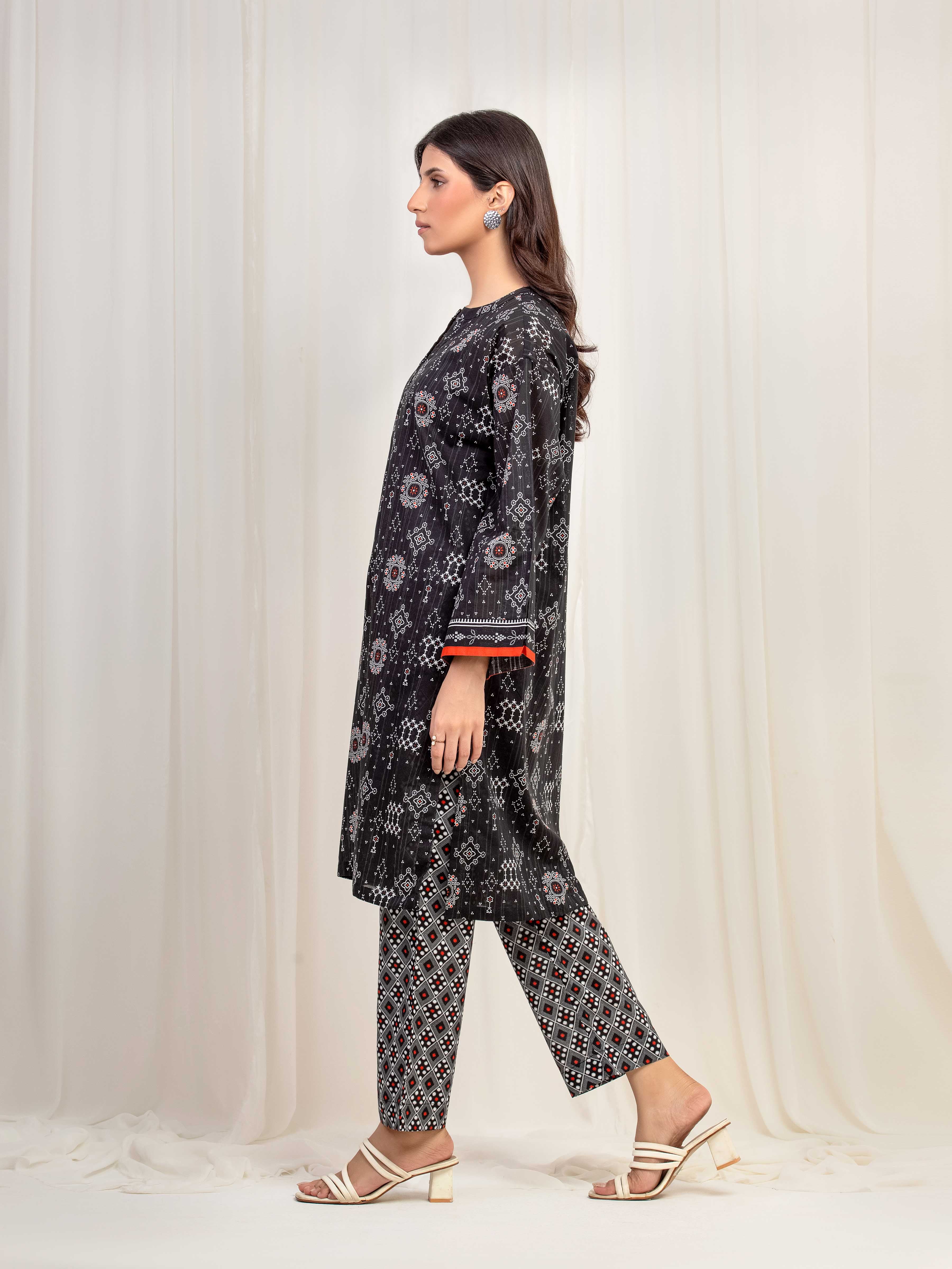 Printed Lawn Co-Ord Set - EWTKP5-82090ST - Image 5