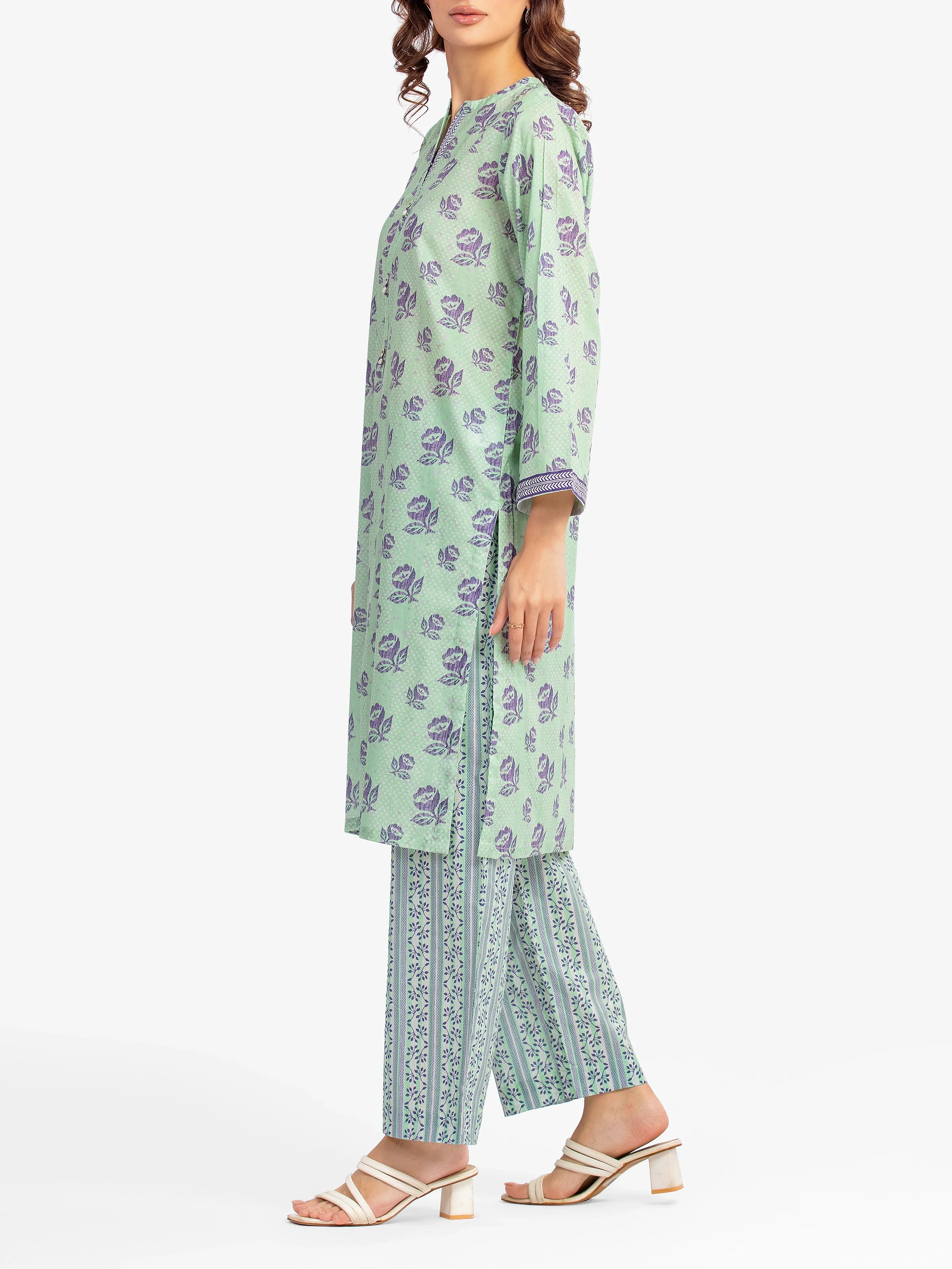 Printed Lawn Co-Ord Set - EWTKP5-82091ST - Image 3