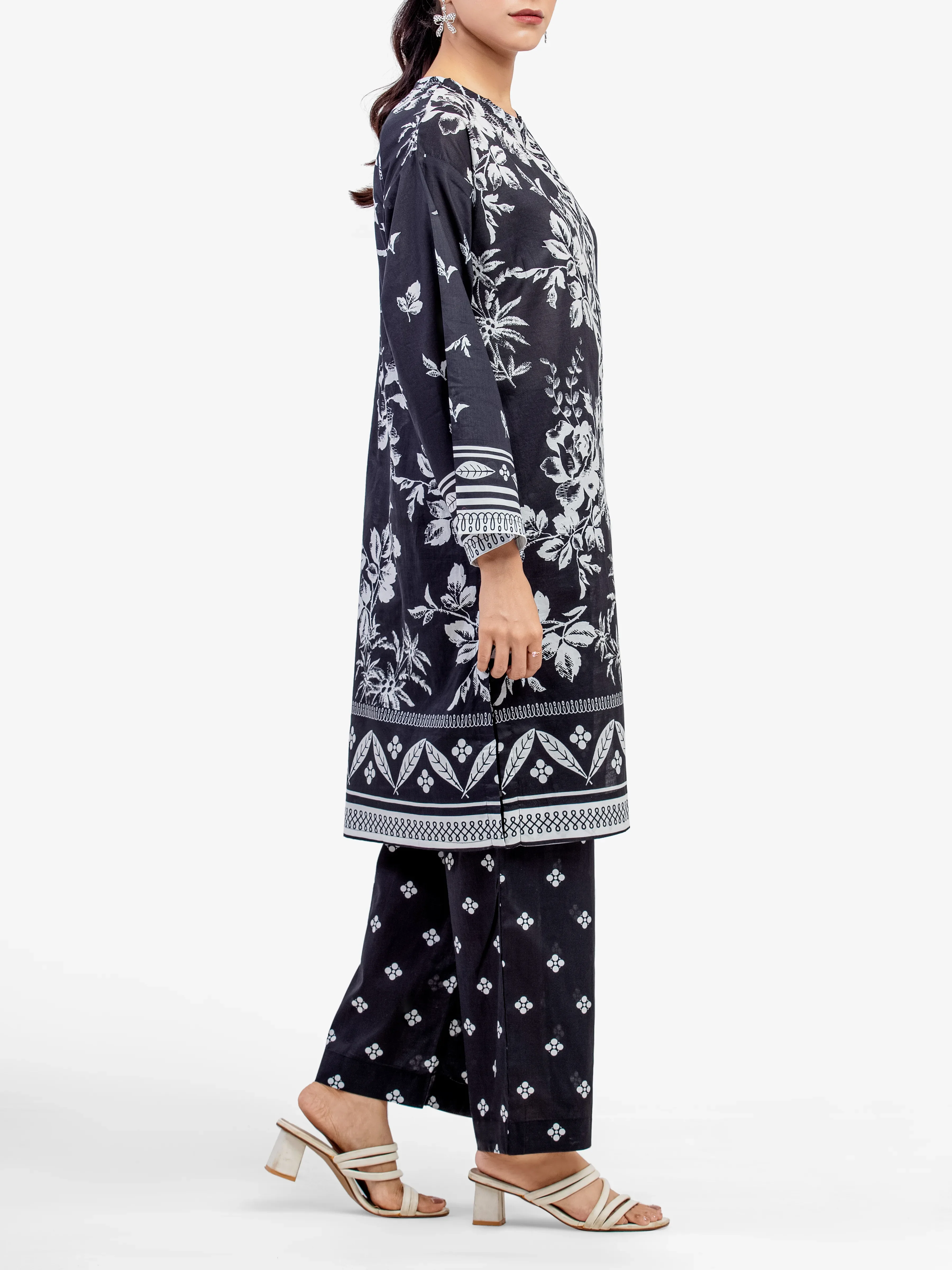 Printed Lawn Co-Ord Set - EWTKP5-82303ST - Image 4