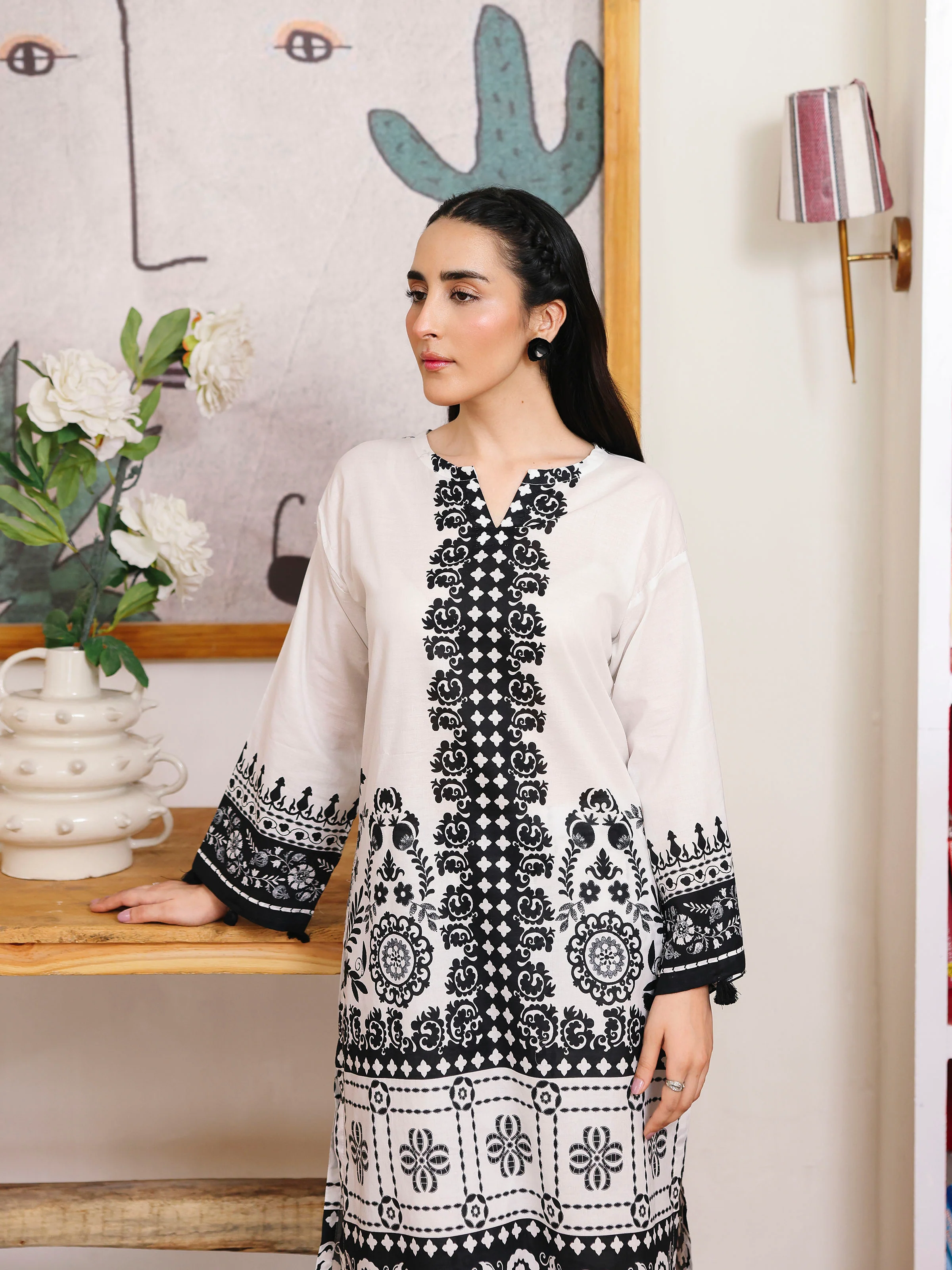 Printed Lawn Co-Ord Set - EWTKP5-82309ST - Image 2