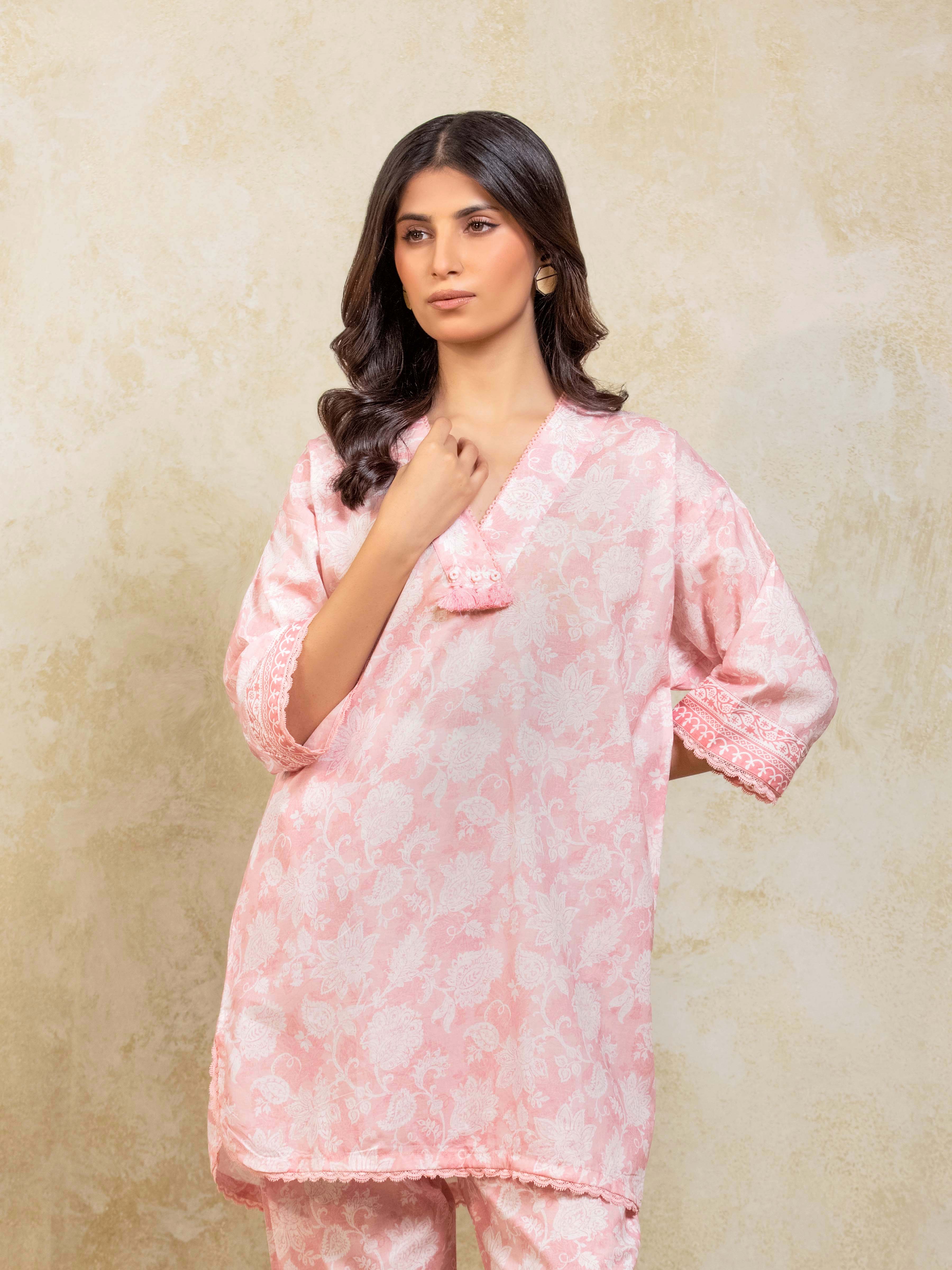 Printed Lawn Co-Ord Set - EWTKP5-82381ST - Image 2