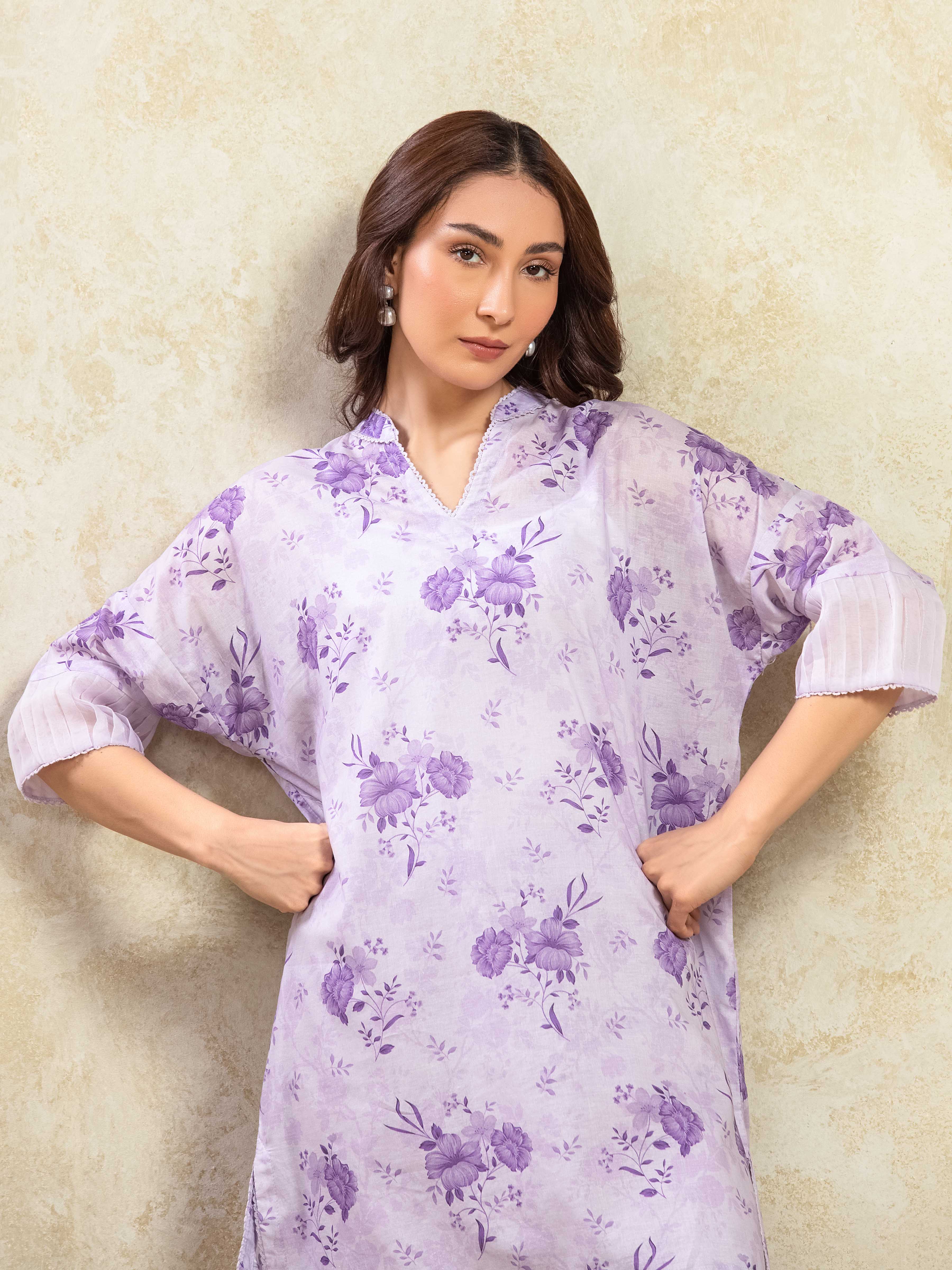 Printed Lawn Co-Ord Set - EWTKP5-82393ST - Image 2