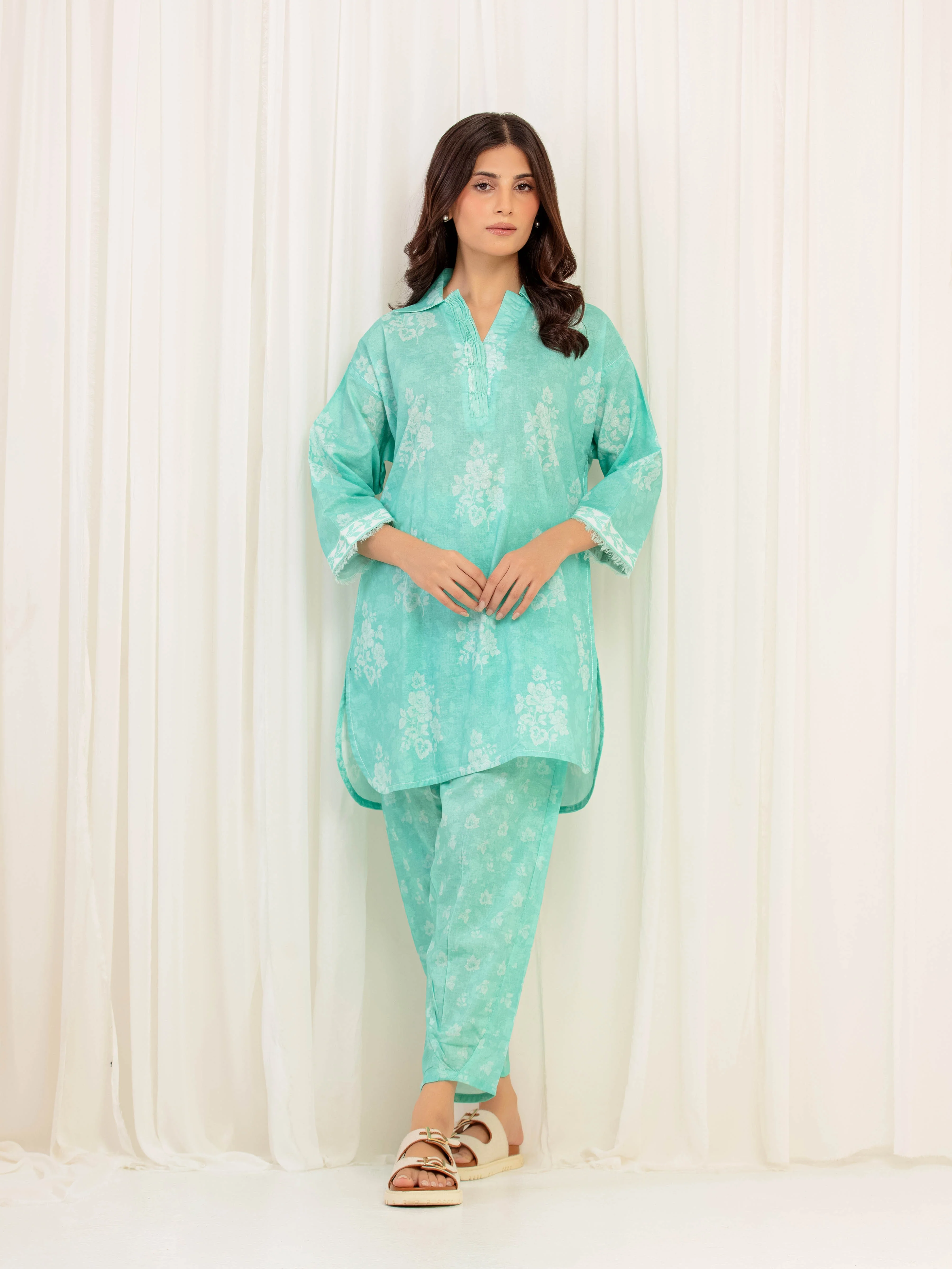 Printed Lawn Co-Ord Set - EWTKP5-82394ST
