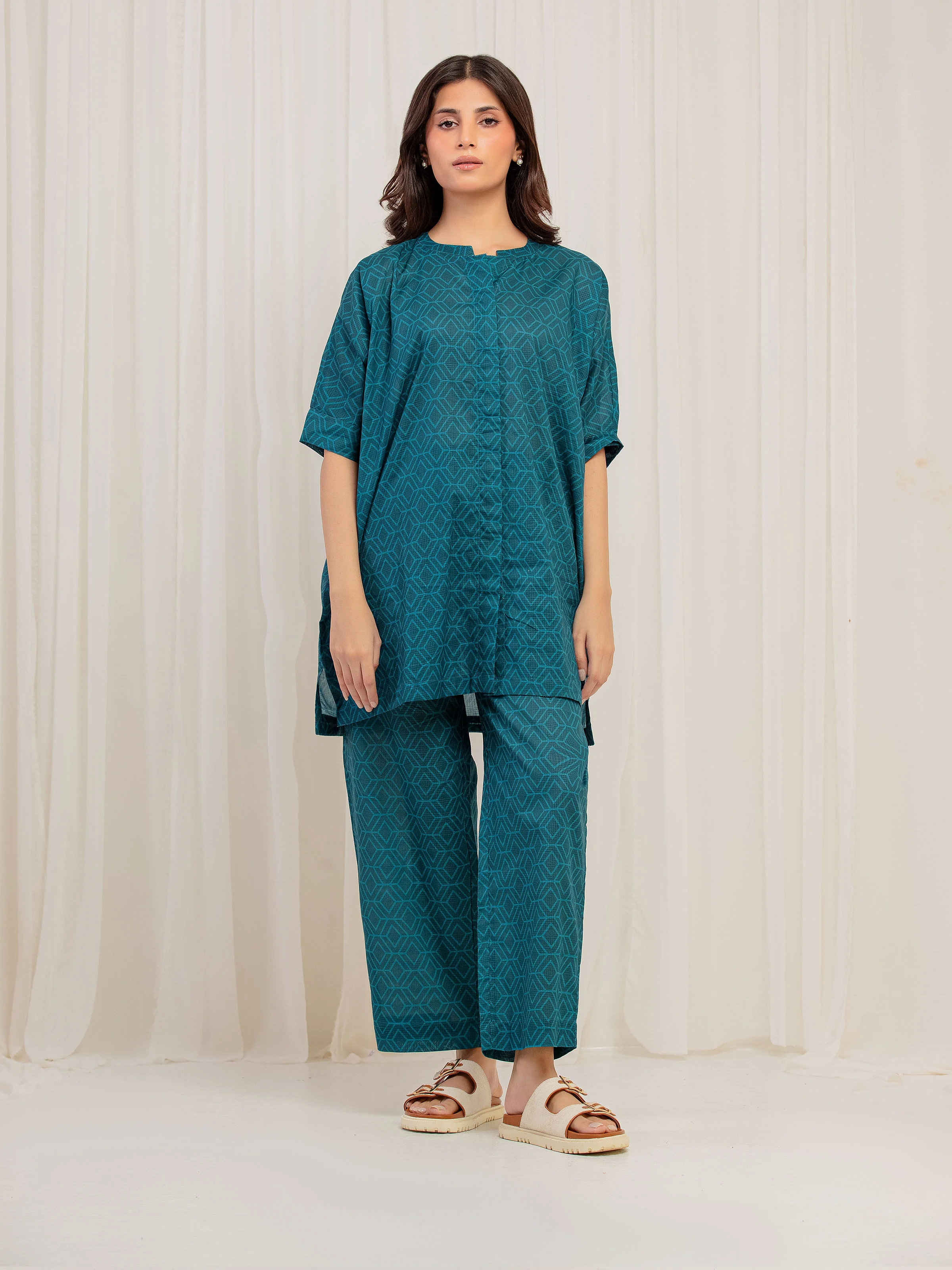 Printed Lawn Co-Ord Set - EWTKP5-85010ST