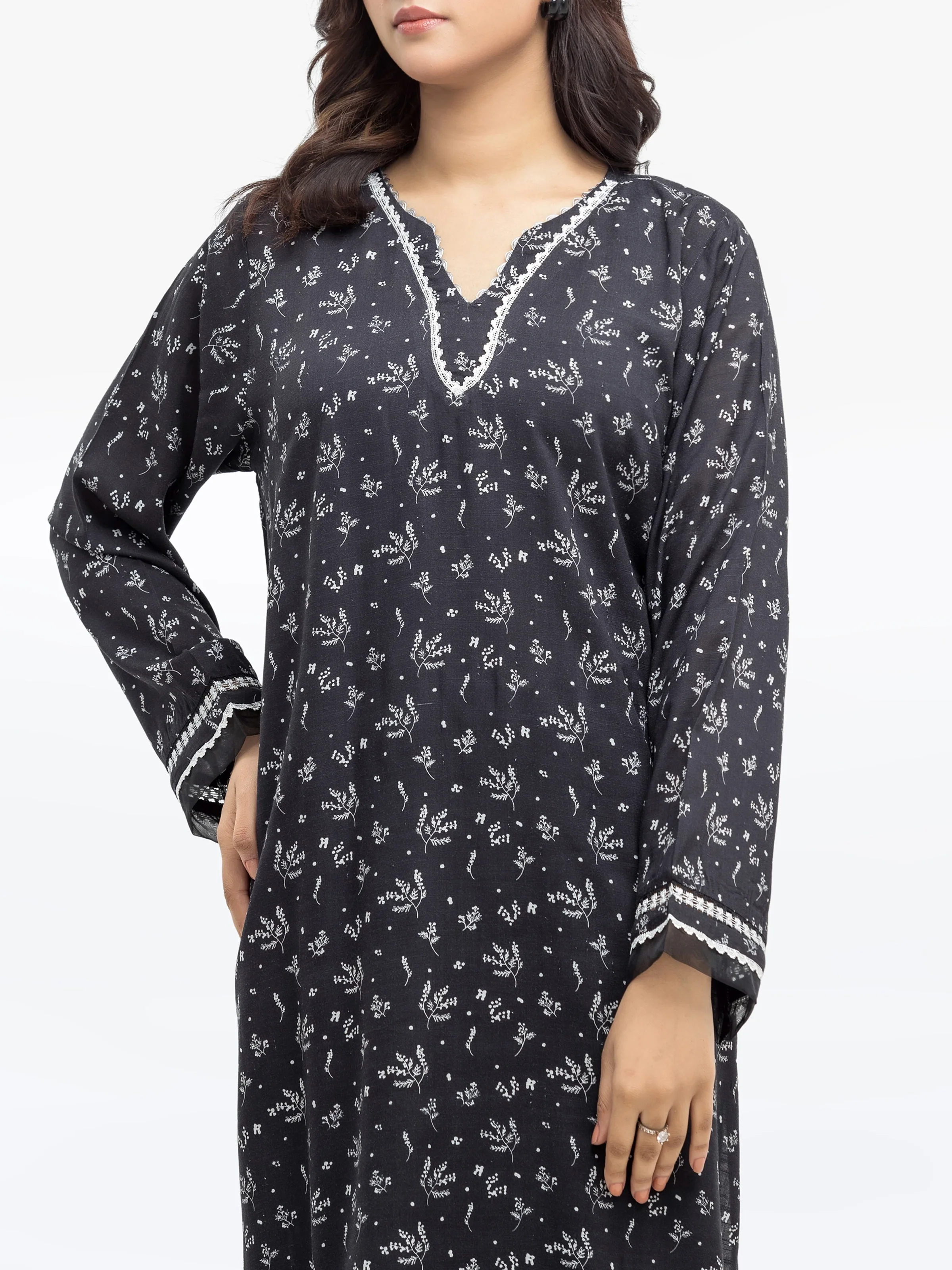 Printed Raw Silk Co-Ord Set - EWTKP24-80127ST - Image 2