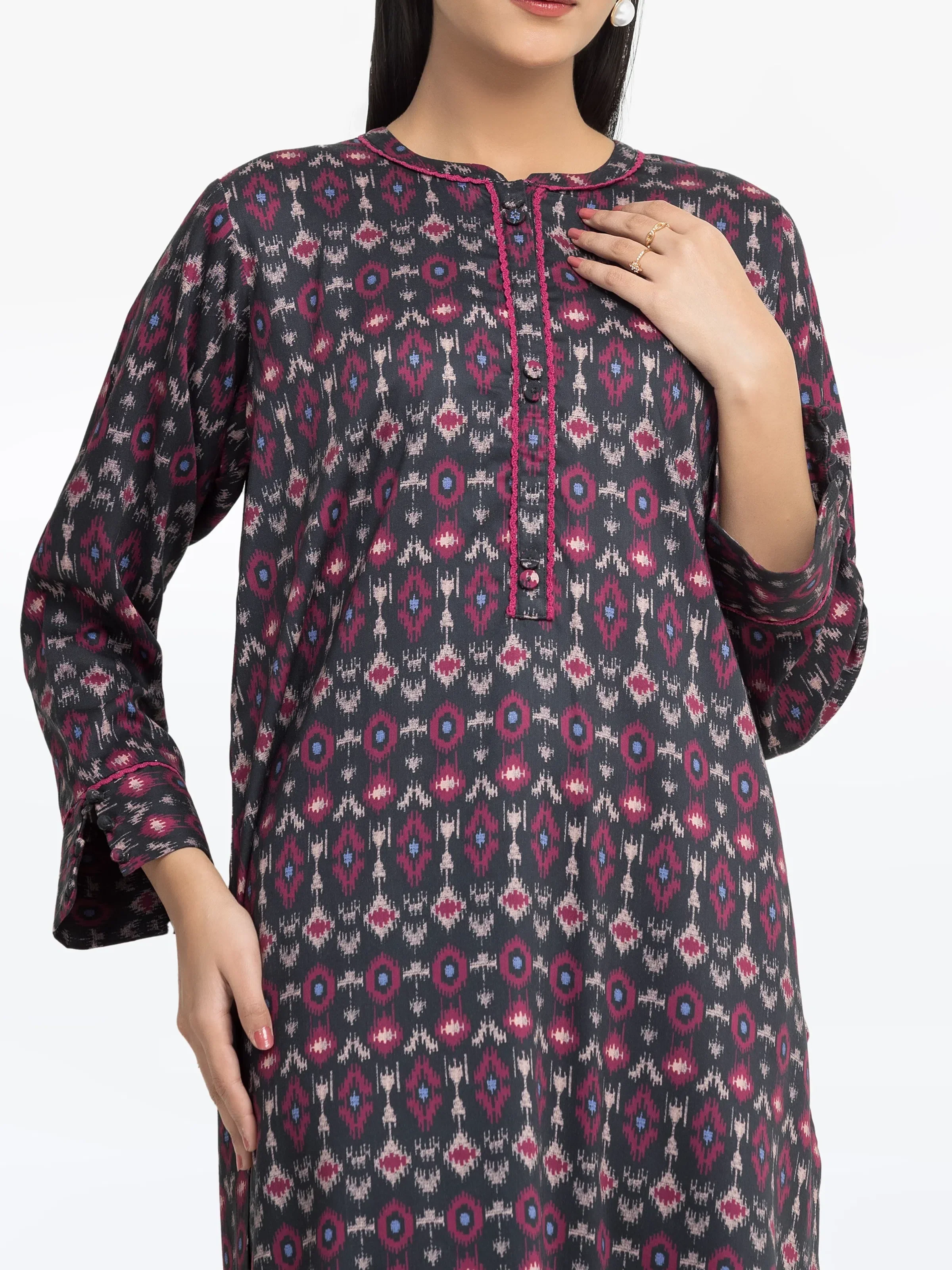 Printed Viscose Co-Ord Set - EWTKP24-81376ST - Image 2