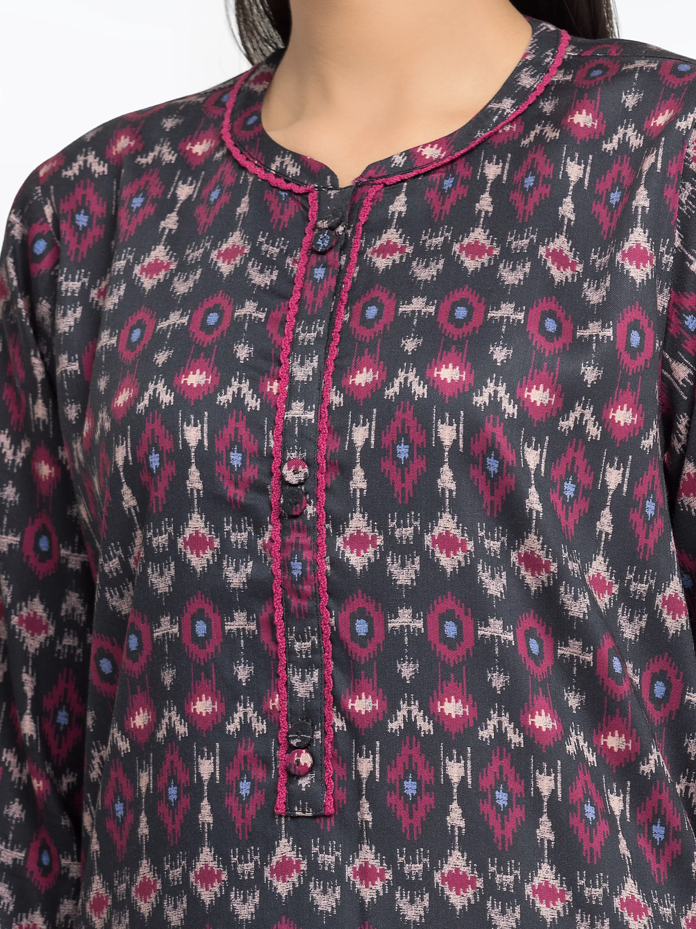 Printed Viscose Co-Ord Set - EWTKP24-81376ST - Image 3