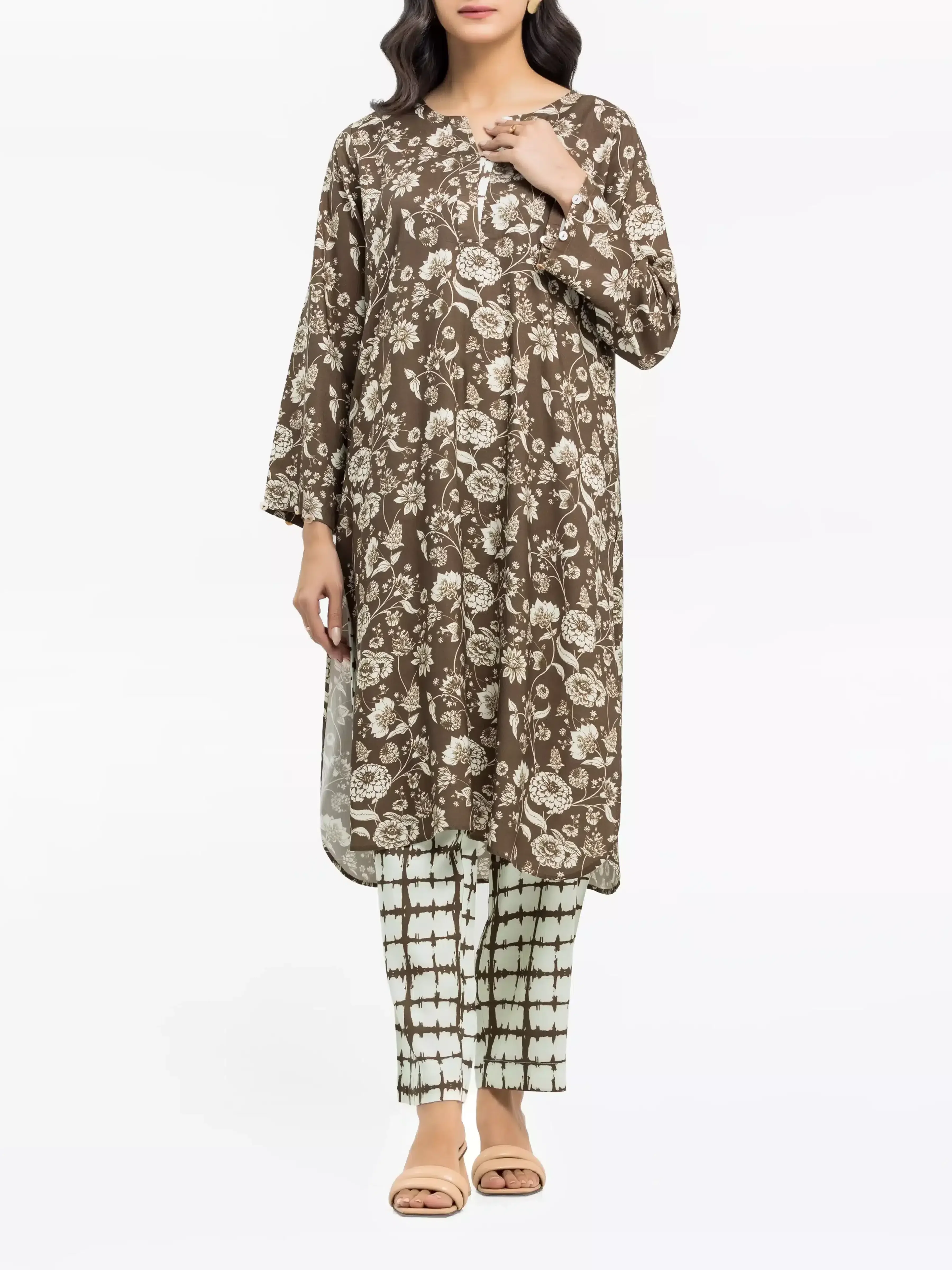 Printed Viscose Co-Ord Set - EWTKP24-81468ST