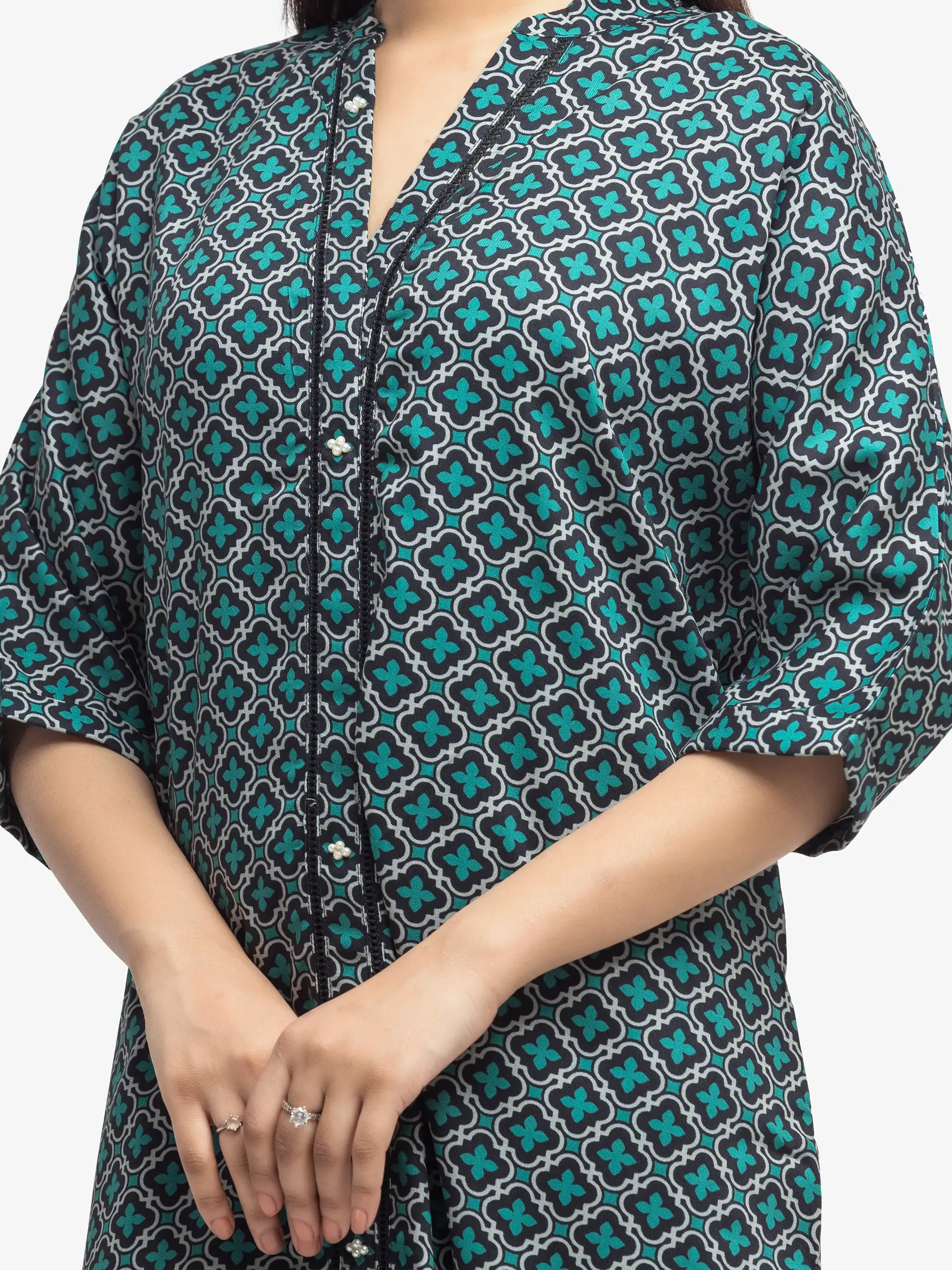 Printed Viscose Co-Ord Set - EWTKP24-81473ST - Image 3