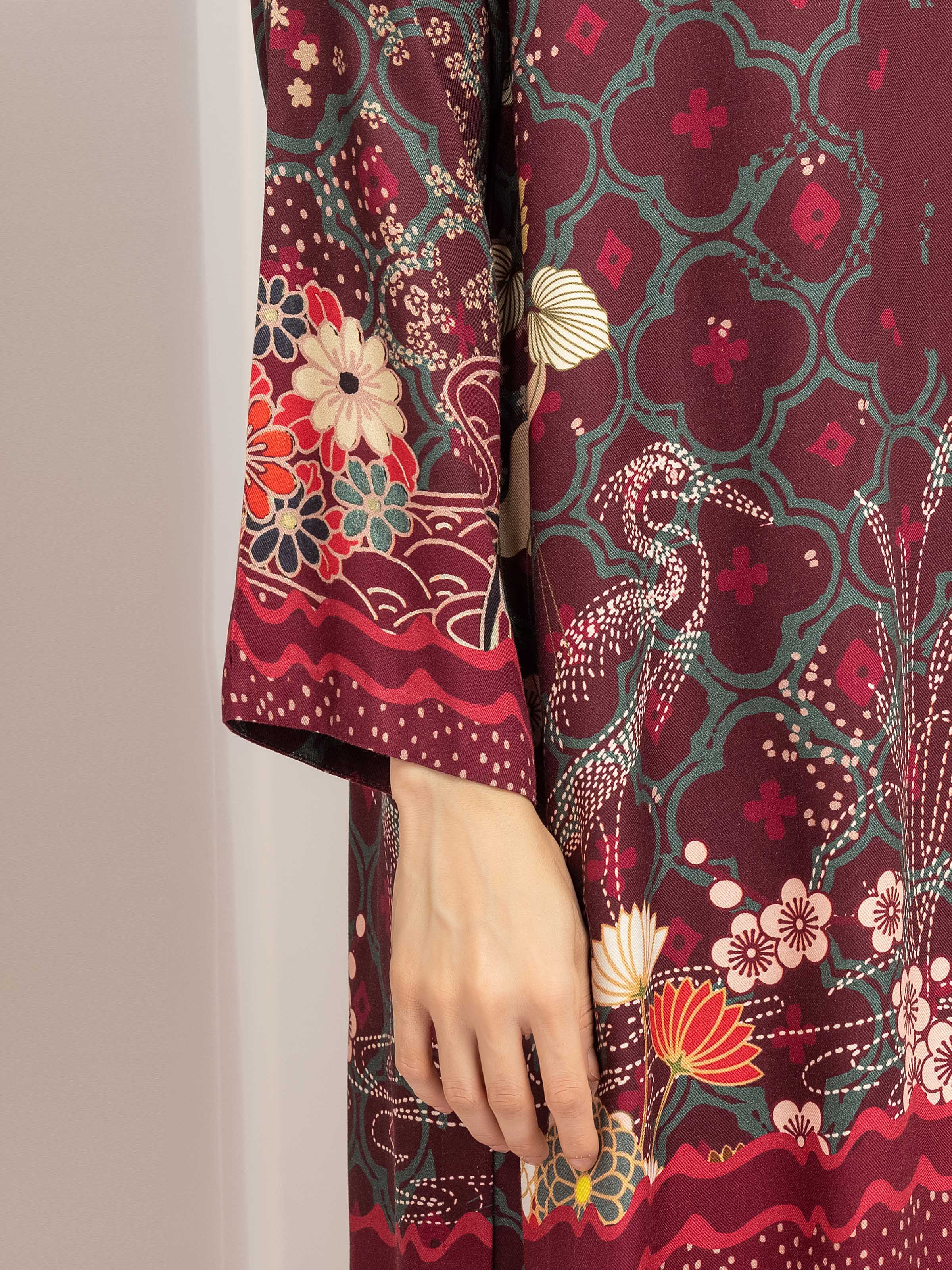 Printed Twill Viscose Co-Ord Set - EWTKP5-84077ST - Image 4