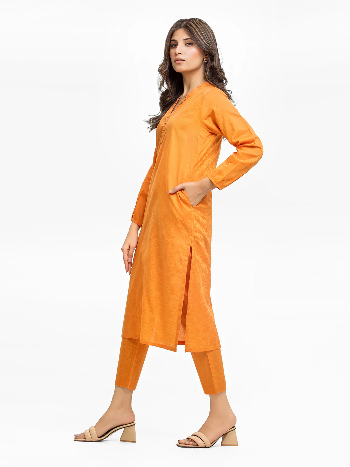 Solid Dobby Co-Ord Set - EWTKS24-68960ST - Image 3