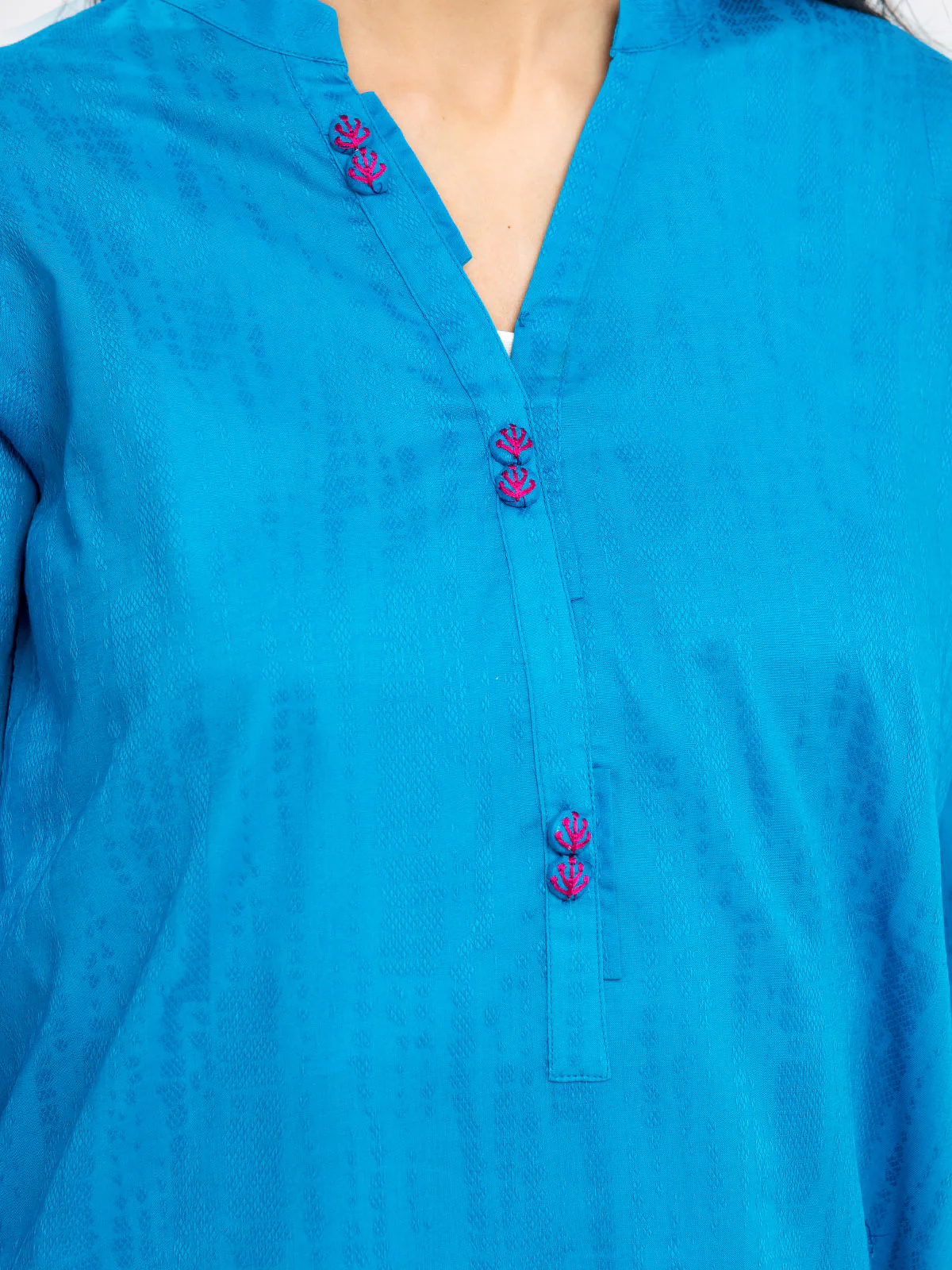 Solid Dobby Shirt Trouser - EWTKS24-68971ST - Image 3