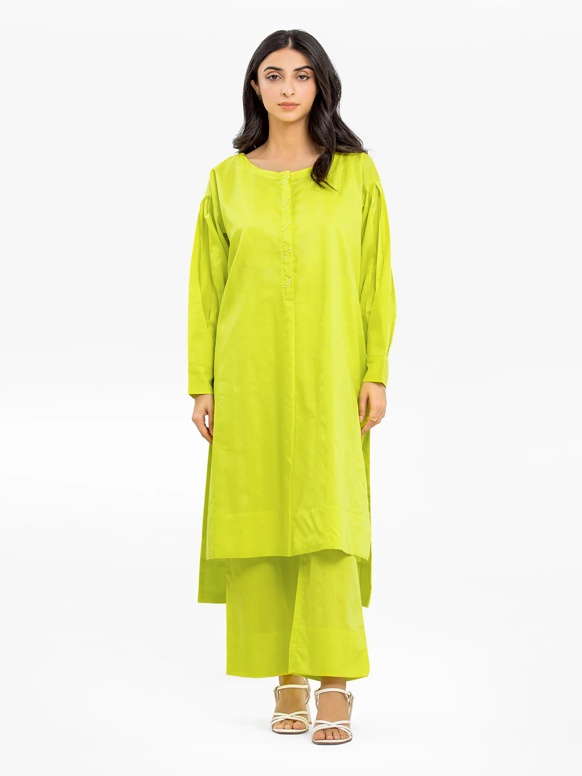 Solid Dobby Co-Ord Set - EWTKS24-68983ST