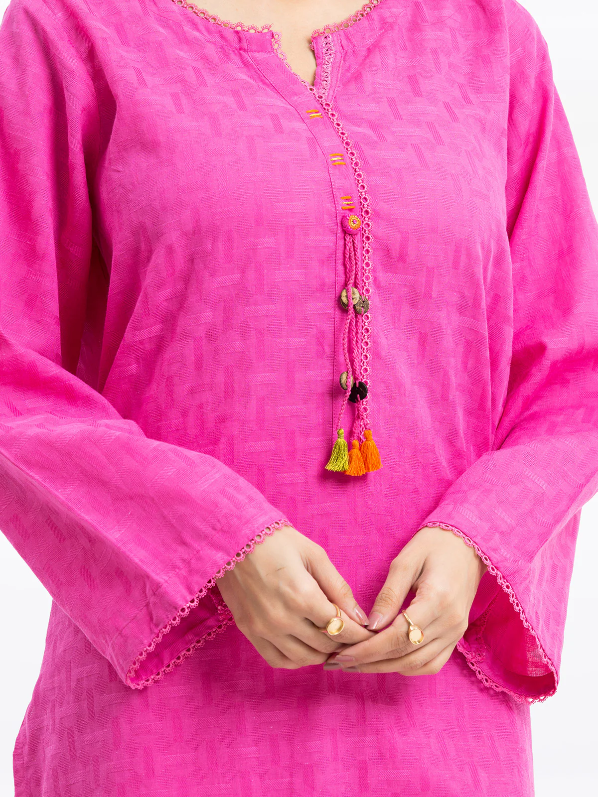 Solid Dobby Co-Ord Set - EWTKS24-69700ST - Image 3