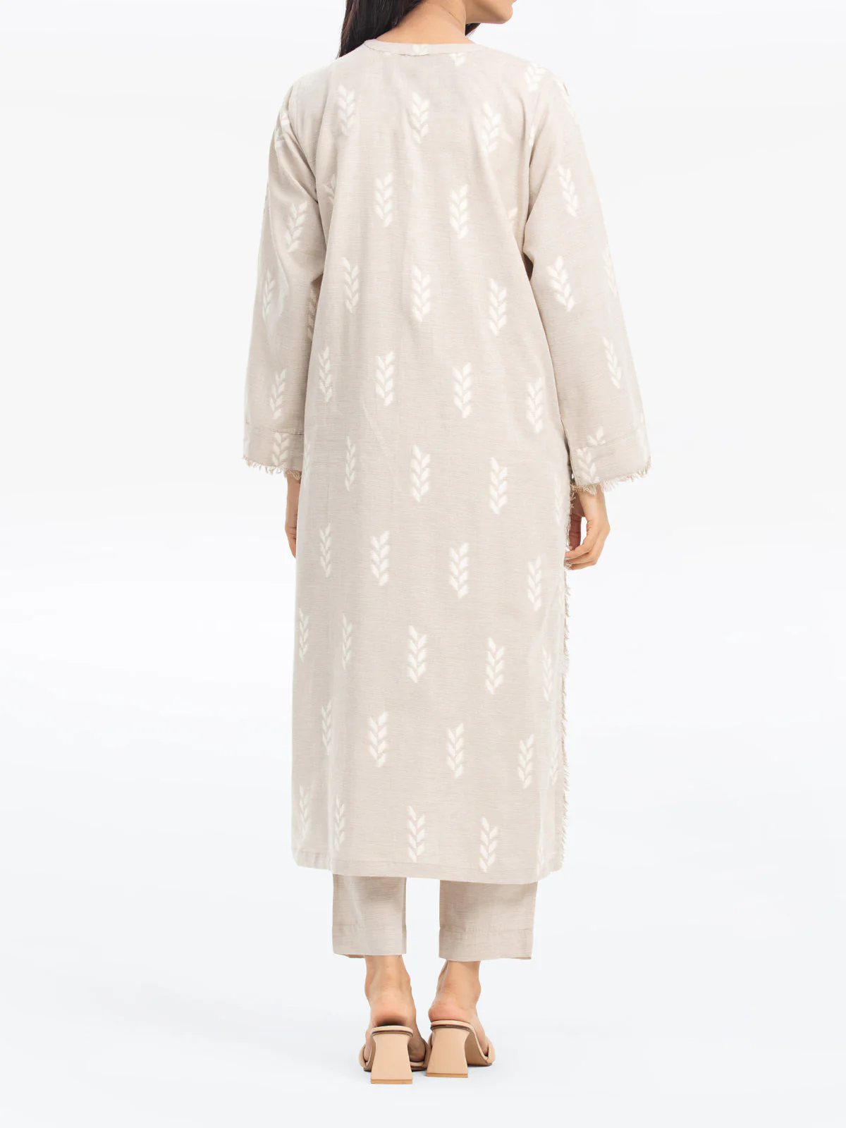Printed Jacquard Shirt Trouser - EWTKS24-80086ST - Image 2
