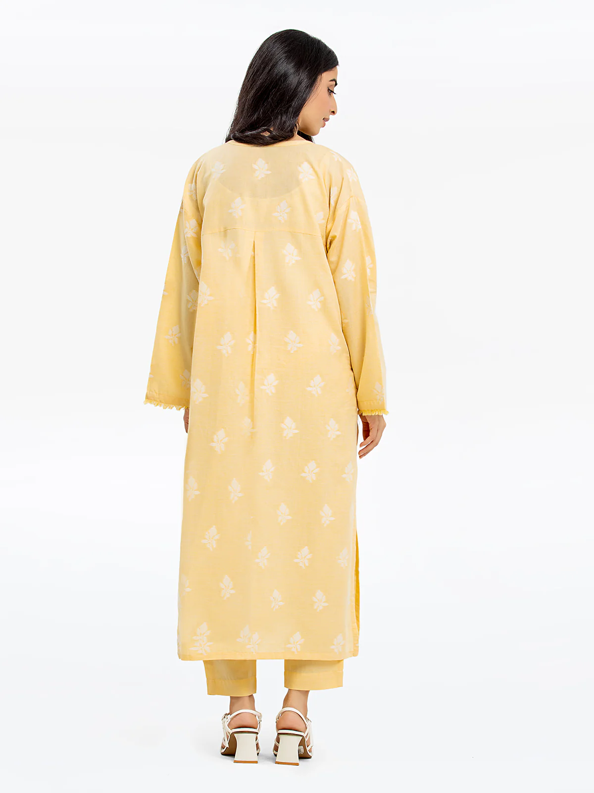 Printed Jacquard Shirt Trouser - EWTKS24-80089ST - Image 6