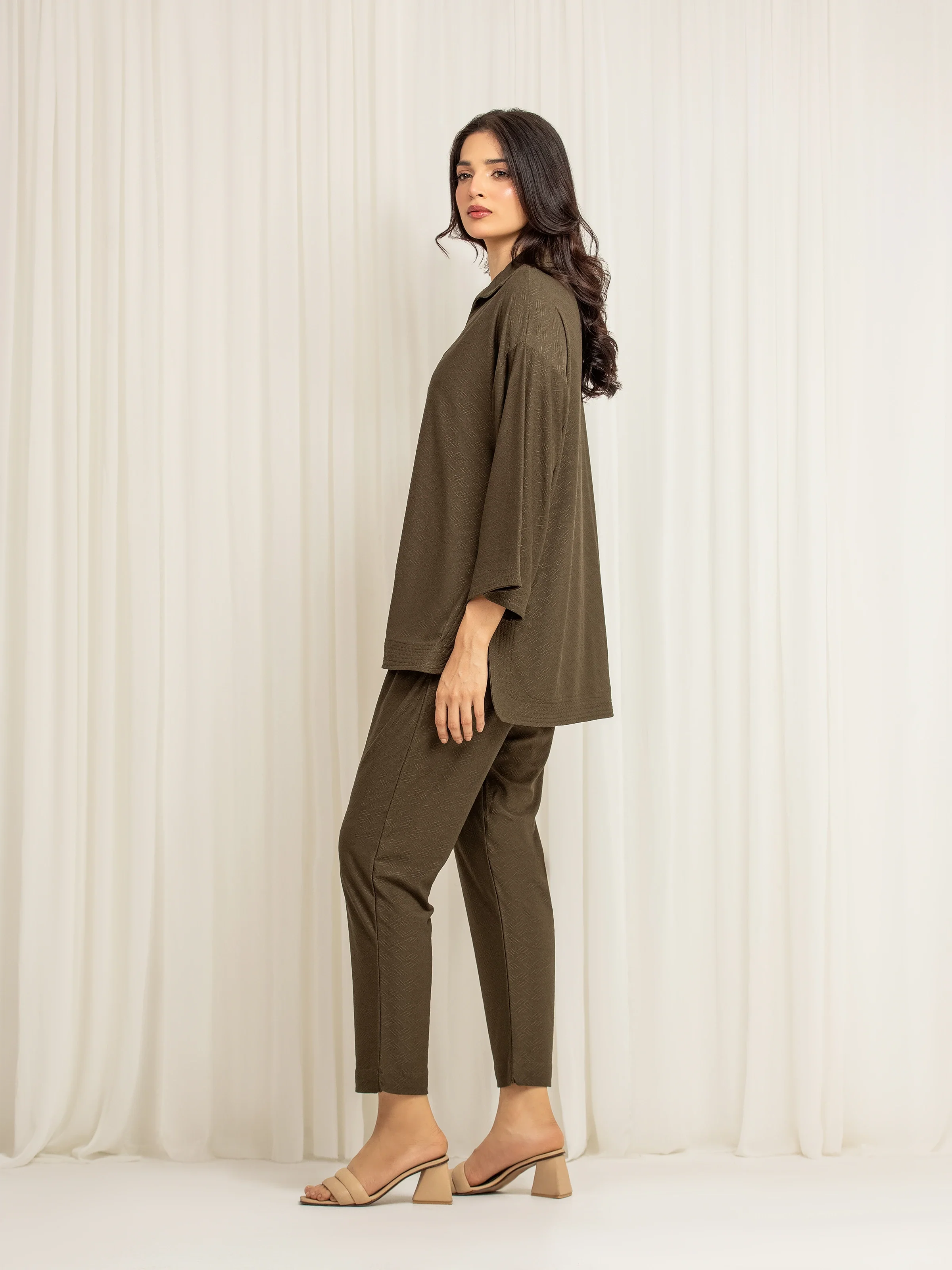 Solid Jacquard Co-Ord Set - EWTKS5-84114ST - Image 5