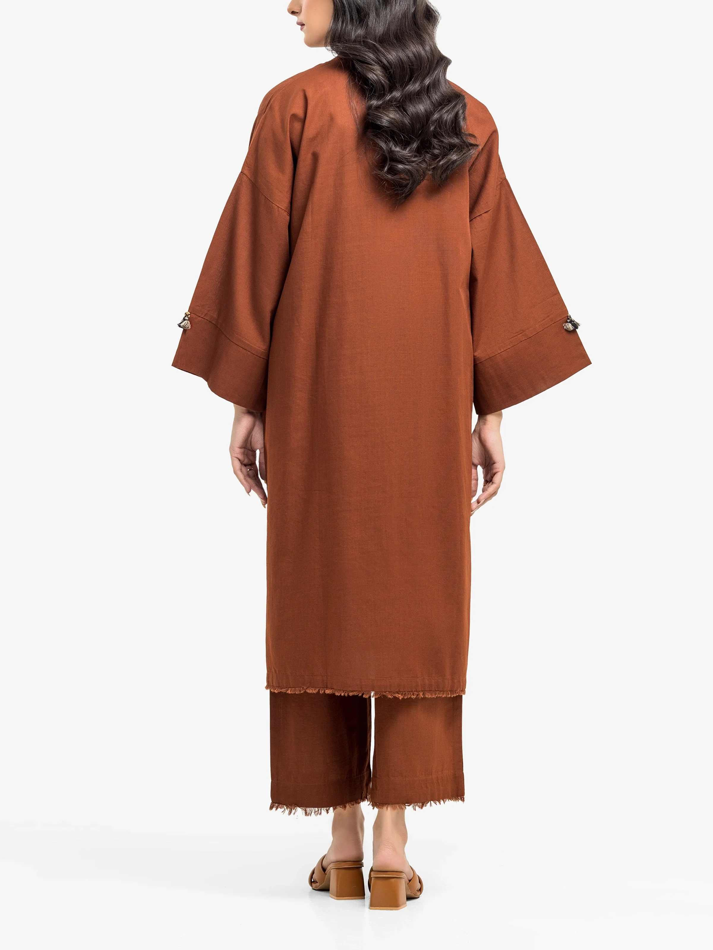 Solid Khaddar Co-Ord Set - EWTKS24-81396ST - Image 5