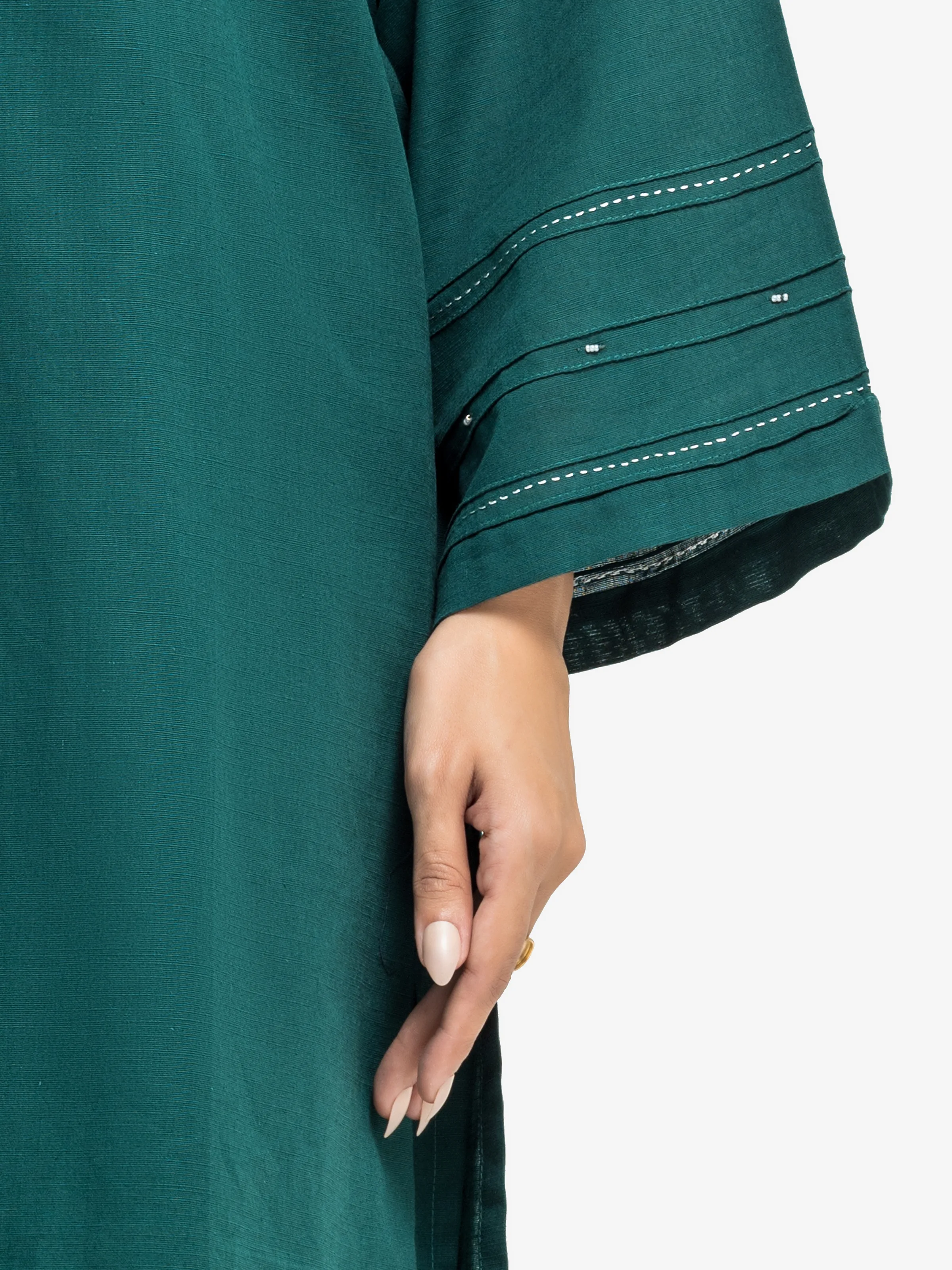 Solid Khaddar Co-Ord Set - EWTKS24-81397ST - Image 3