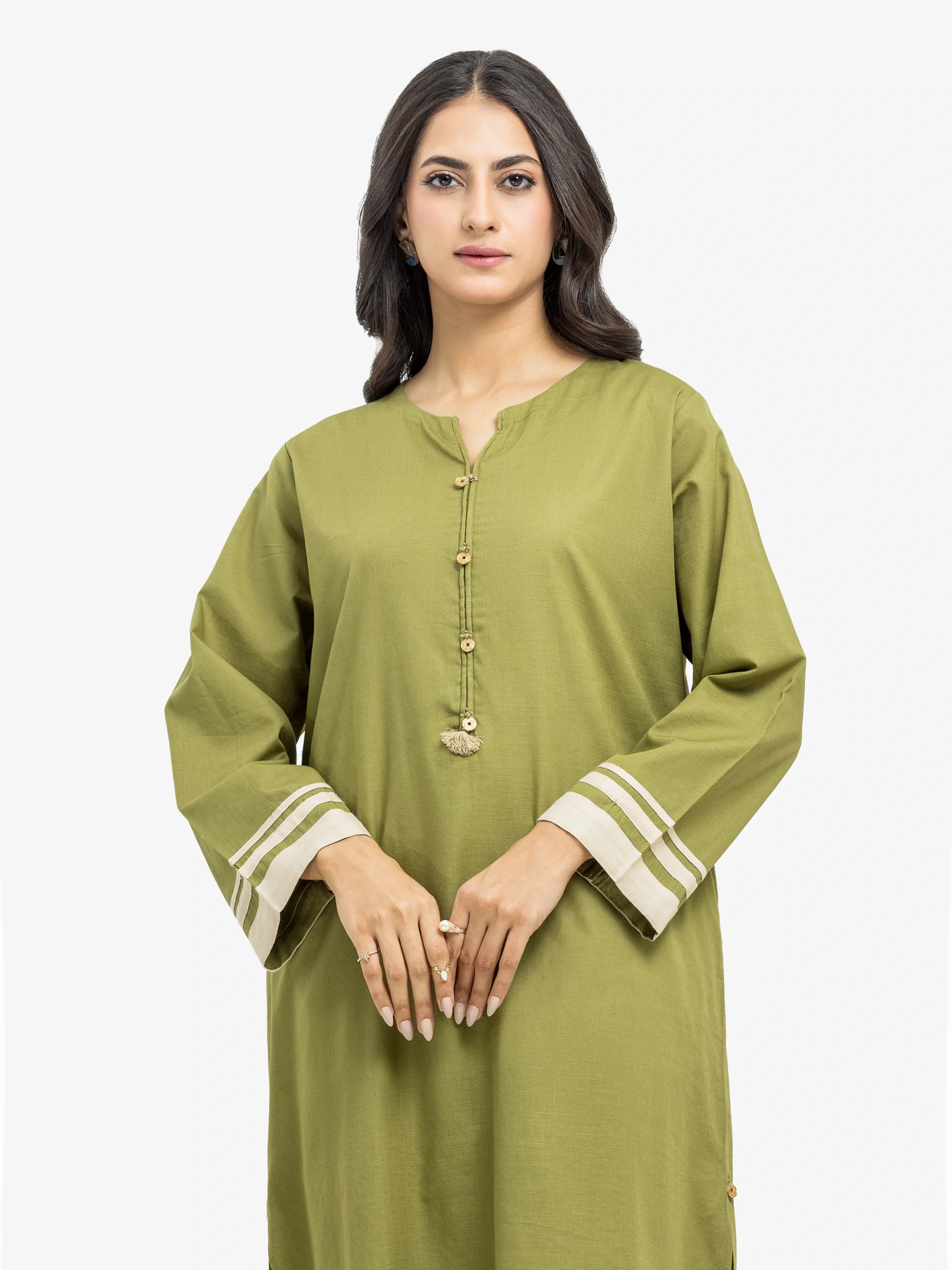 Solid Khaddar Shirt Trouser - EWTKS24-81400ST - Image 2