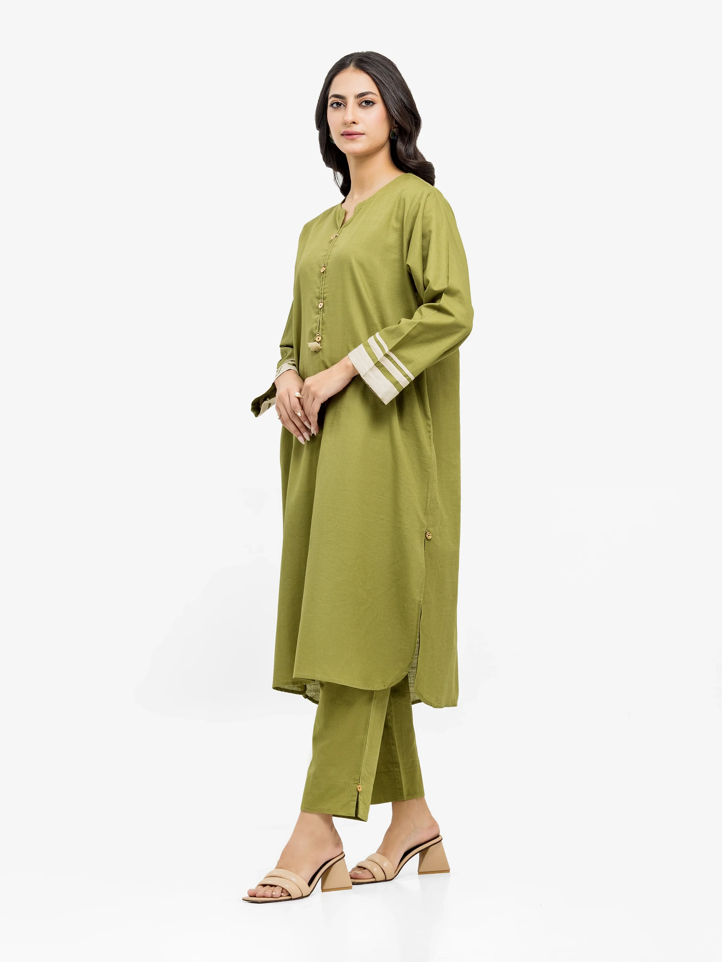 Solid Khaddar Shirt Trouser - EWTKS24-81400ST - Image 6
