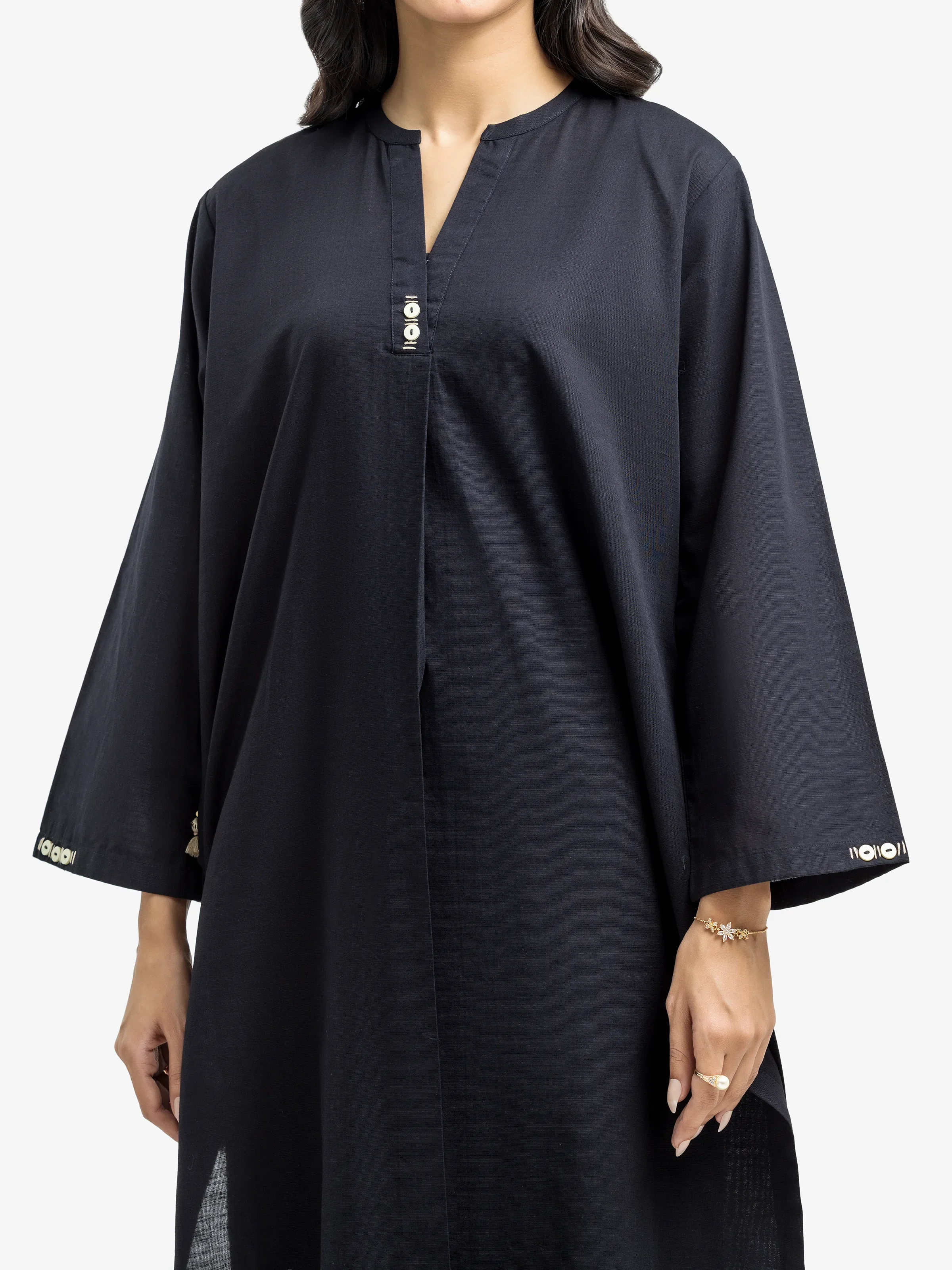Solid Khaddar Co-Ord Set - EWTKS24-81402ST - Image 3