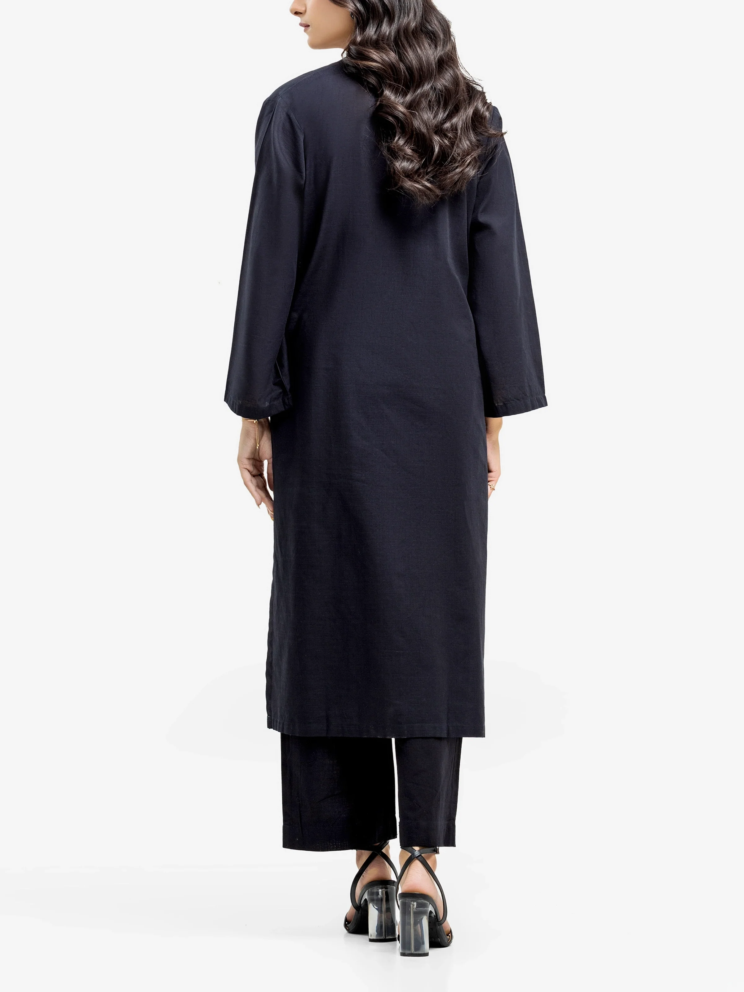 Solid Khaddar Co-Ord Set - EWTKS24-81402ST - Image 5