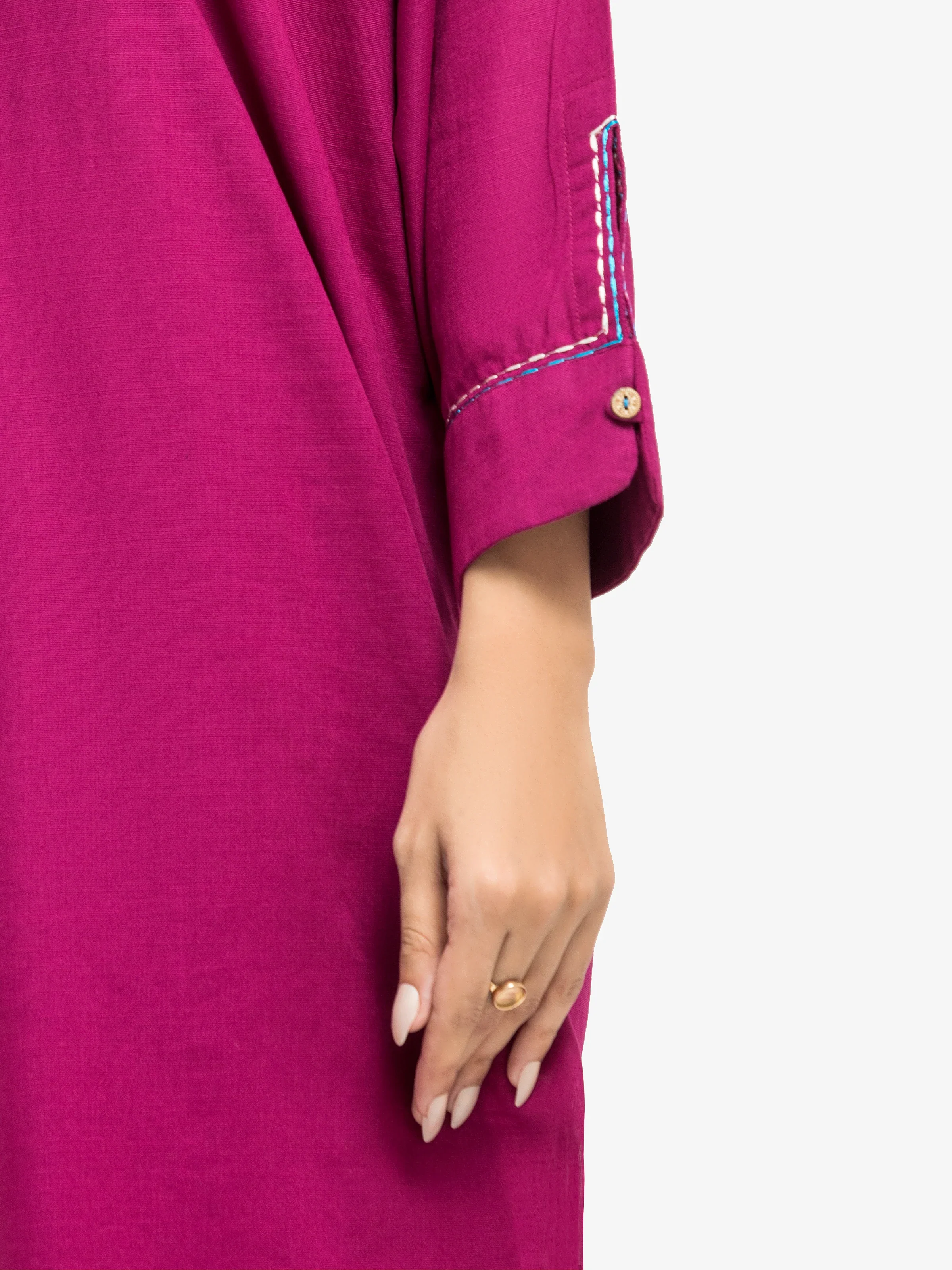 Solid Khaddar Co-Ord Set - EWTKS24-81403ST - Image 3
