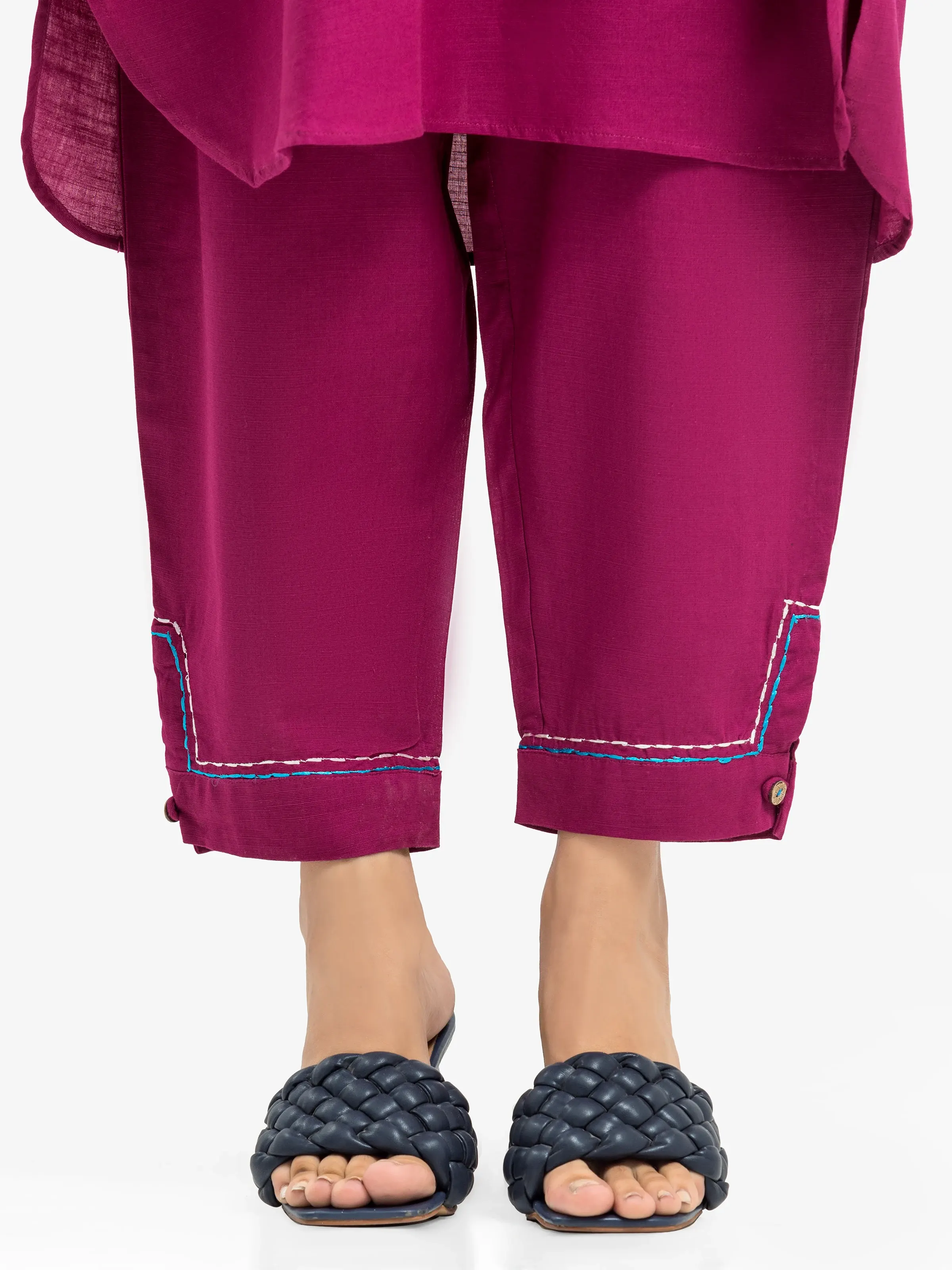 Solid Khaddar Co-Ord Set - EWTKS24-81403ST - Image 4