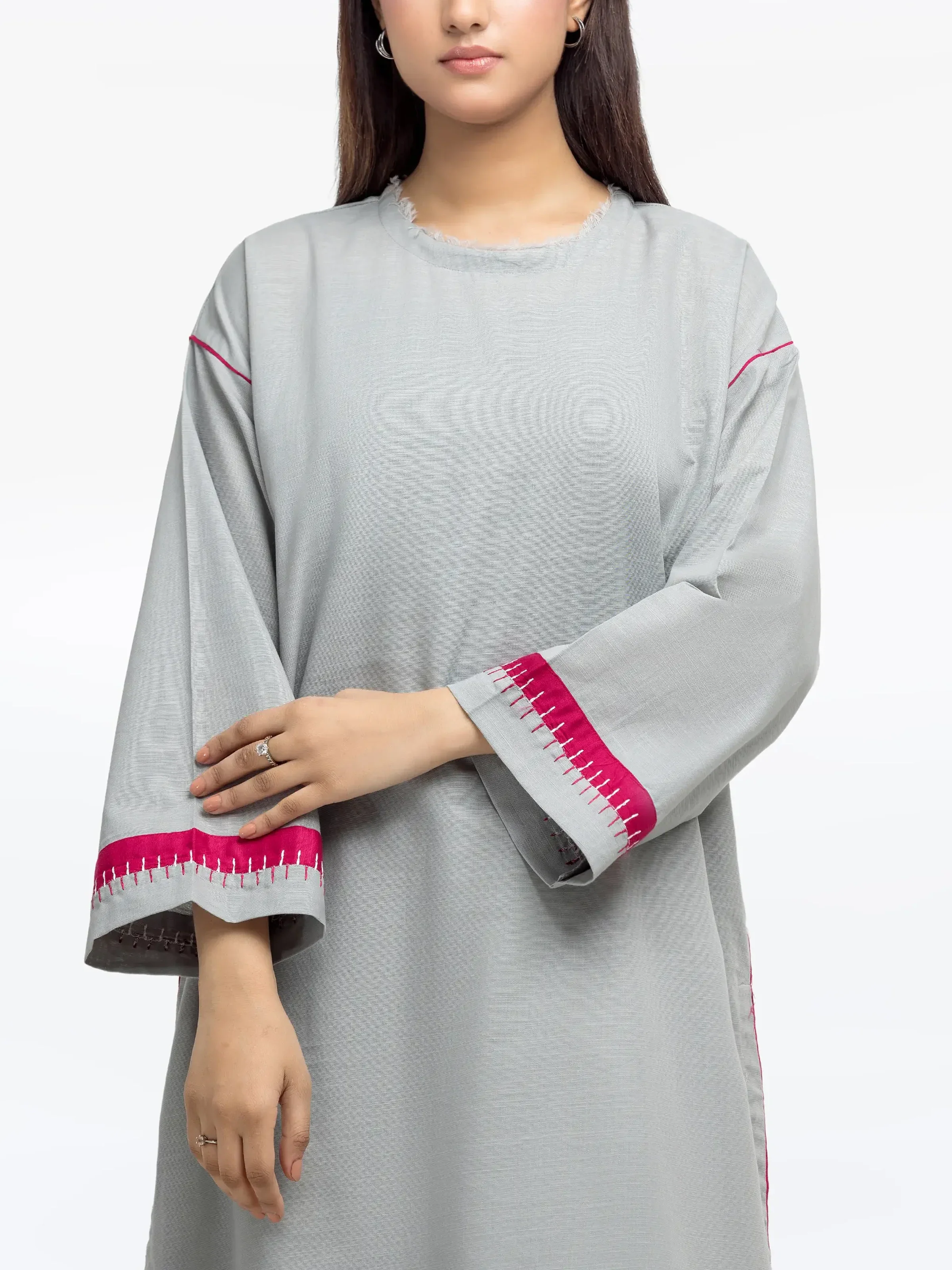 Solid Khaddar Co-Ord Set - EWTKS24-81404ST - Image 2
