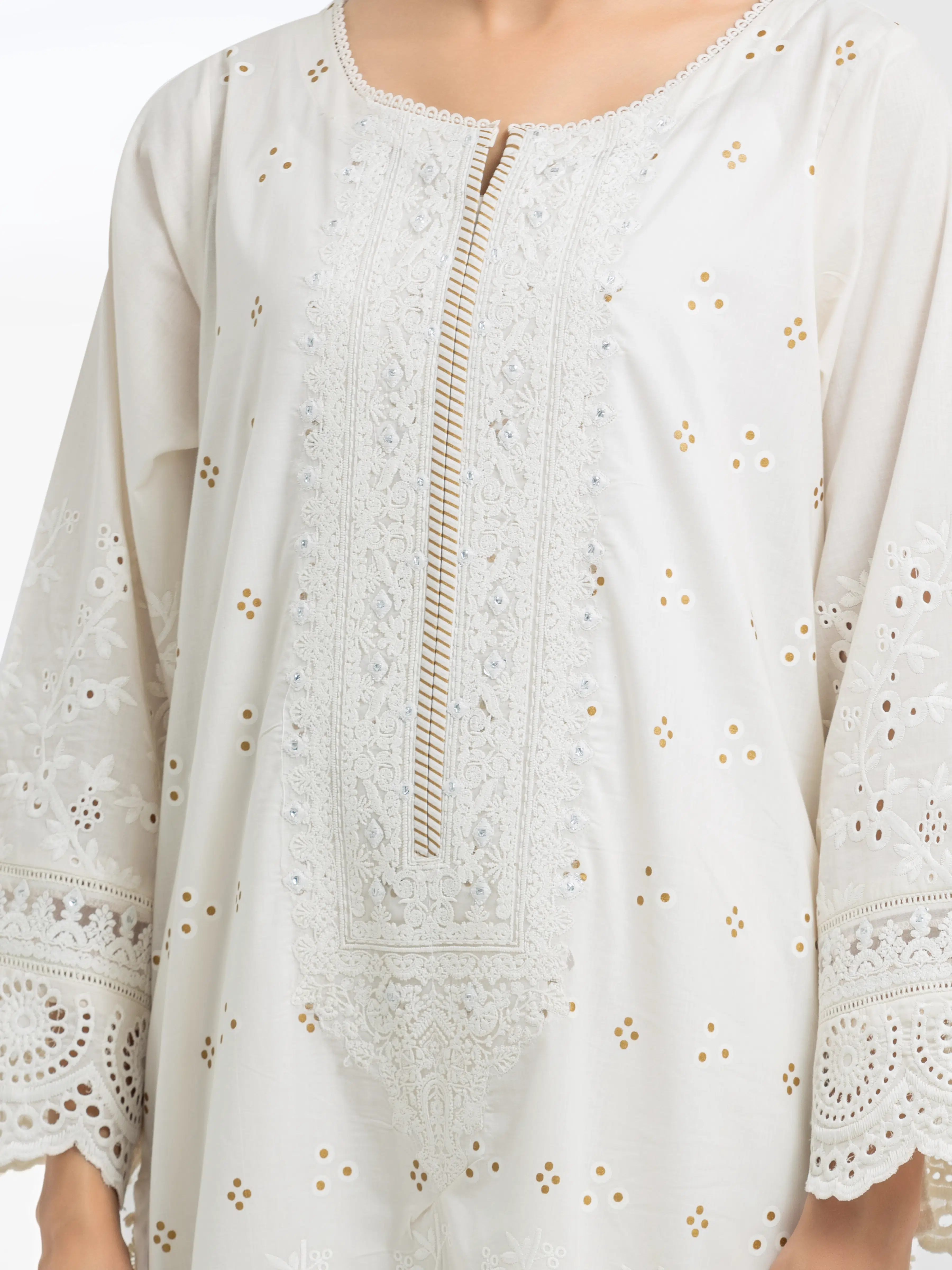 Embroidered Cambric Suit - EWTPLE24-00027-3P - Image 3