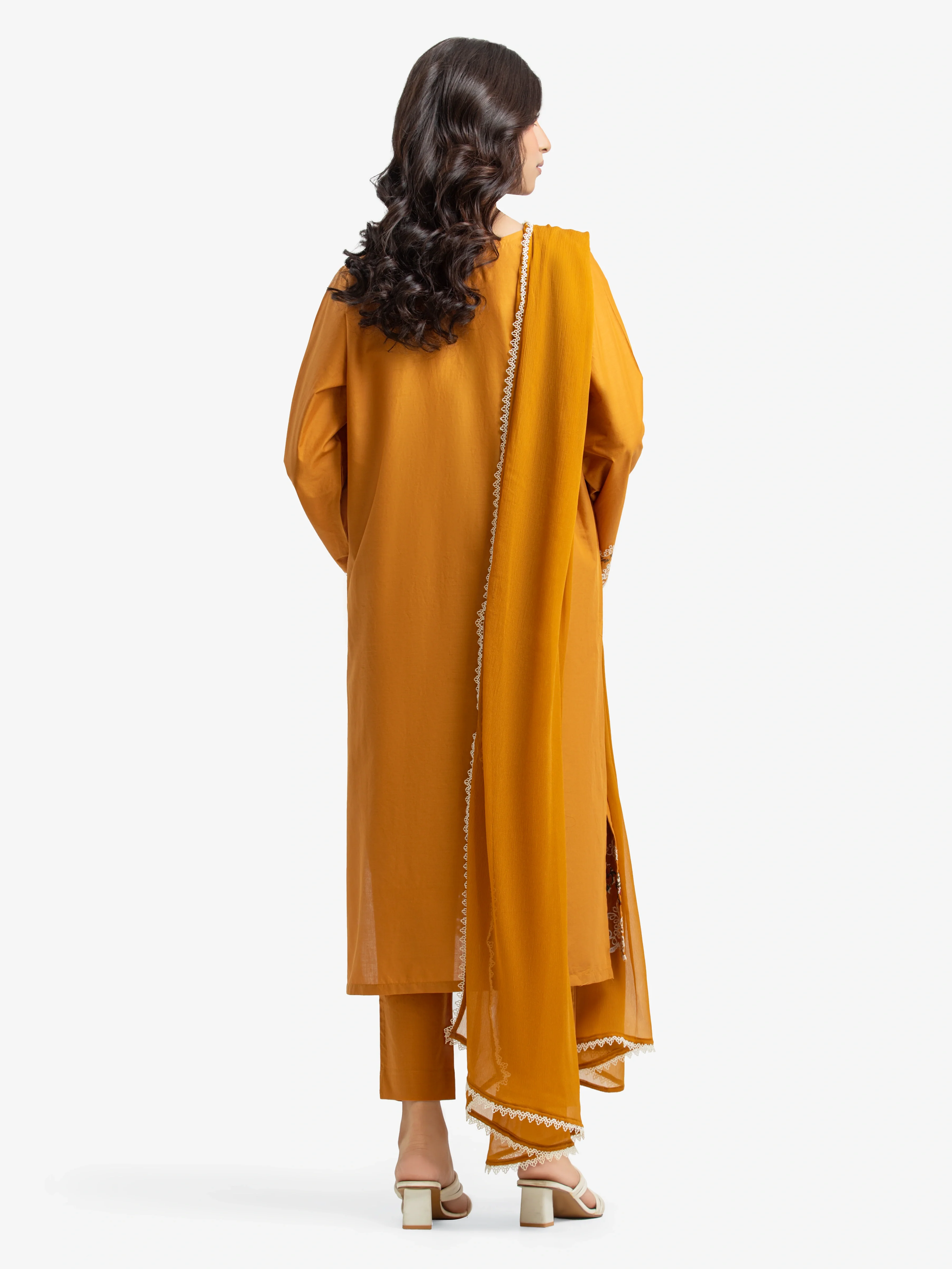 Embroidered Cambric Suit - EWTKE24-81060-3P - Image 5