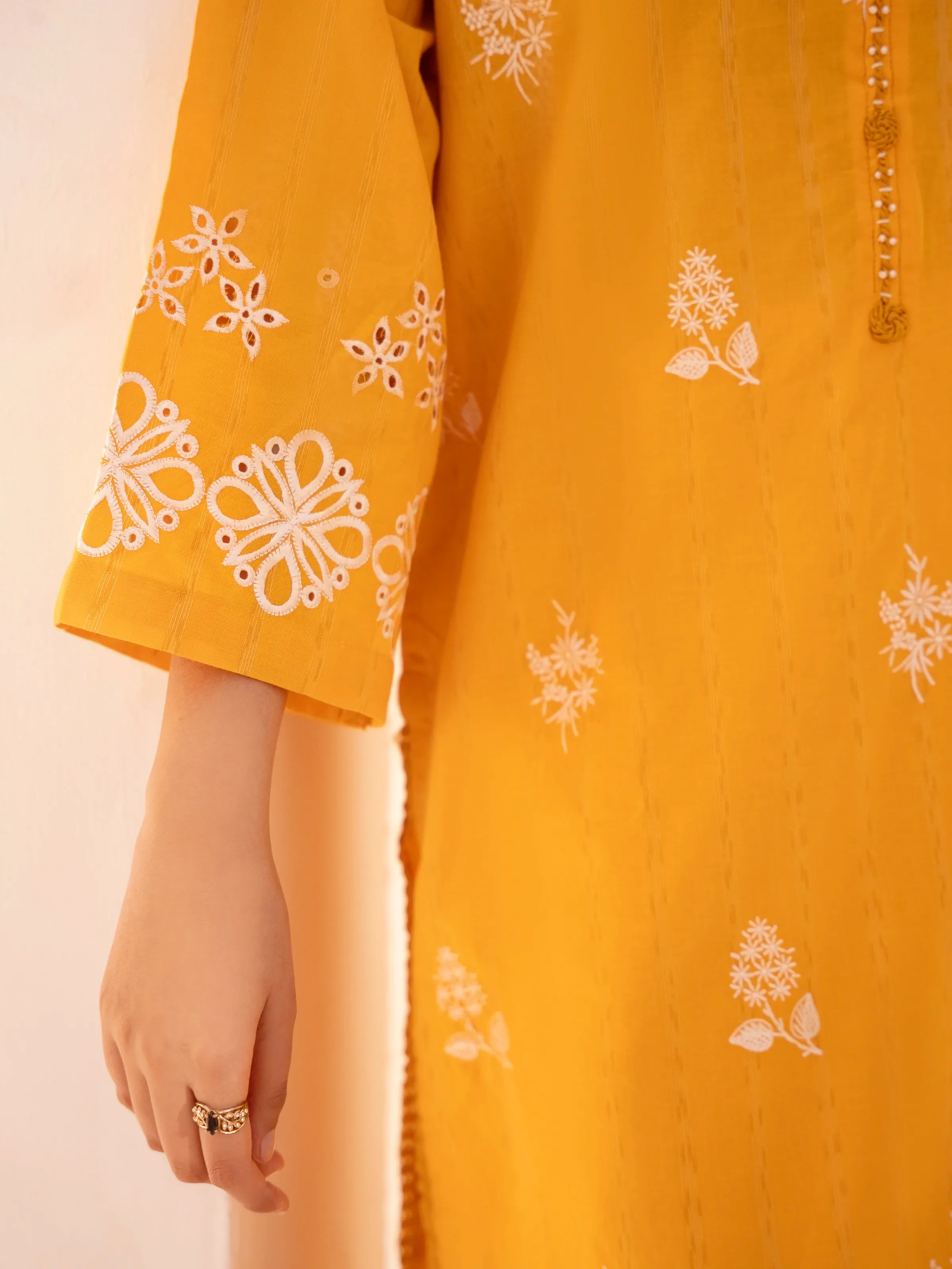 Embroidered Dobby Suit - EWTKE24-80099-3P - Image 3